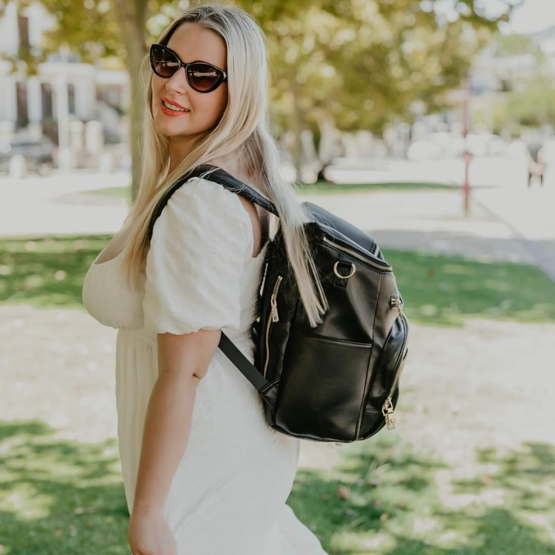 BEN & ELLIE BABY Nappy Bag Backpack, Unisex Diaper Bag for Newborn Parents, Large Capacity with Stroller Straps image number 2