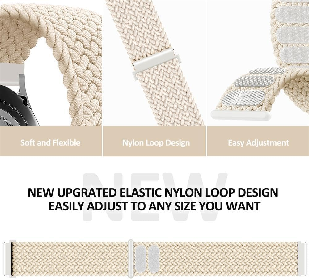 Nylon Strap for CMF by Nothing Watch Pro 2 Strap, Nylon Braided Velcro Strap for CMF by Nothing Watch Pro 2 Bracelets for Men Women Sport Loop Band for CMF by Nothing Watch Pro 2 (2)