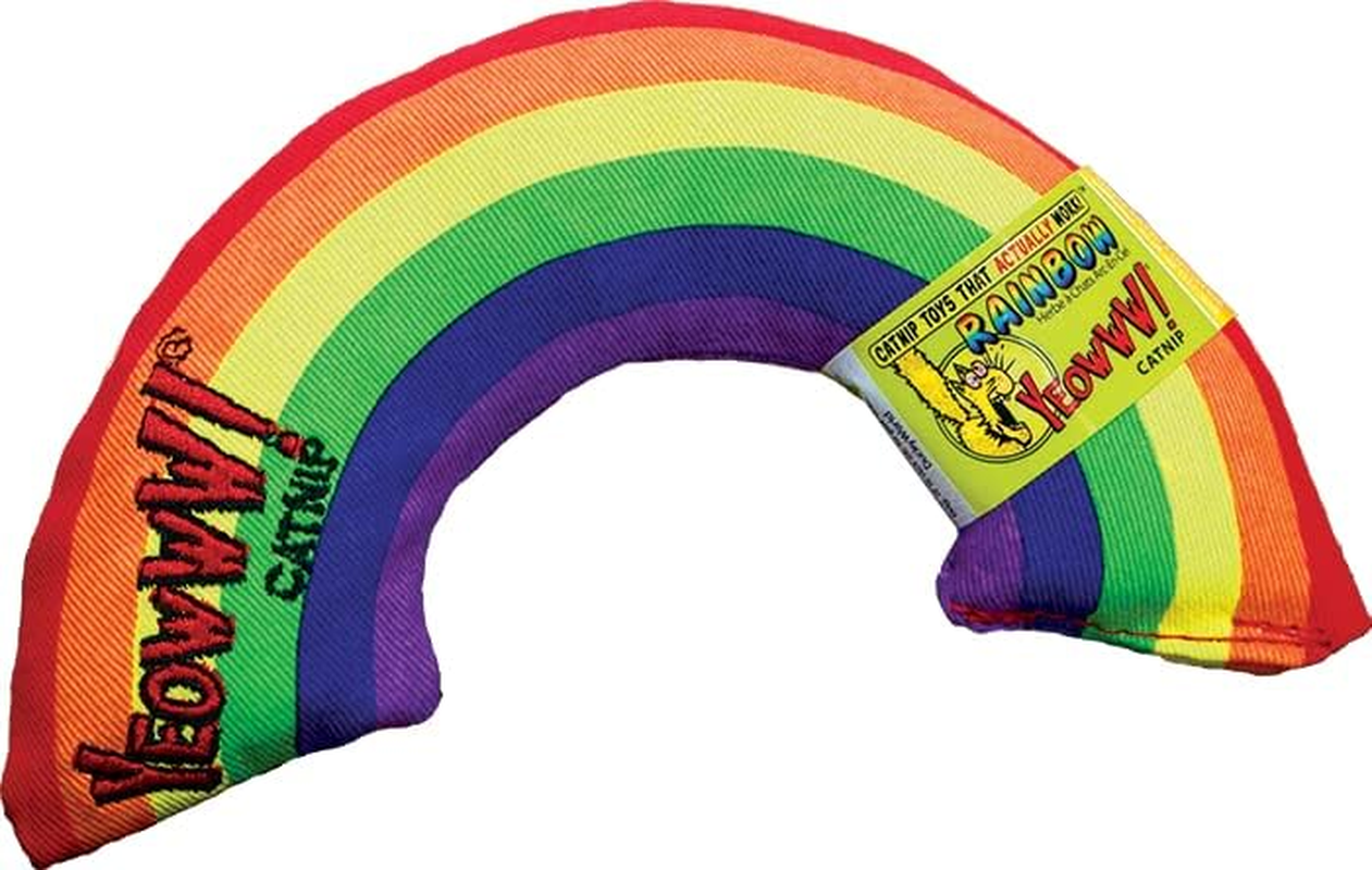 YEOWWW! Organic Catnip 3-Toy Variety Pack with Rainbow, Banana, and Pollock