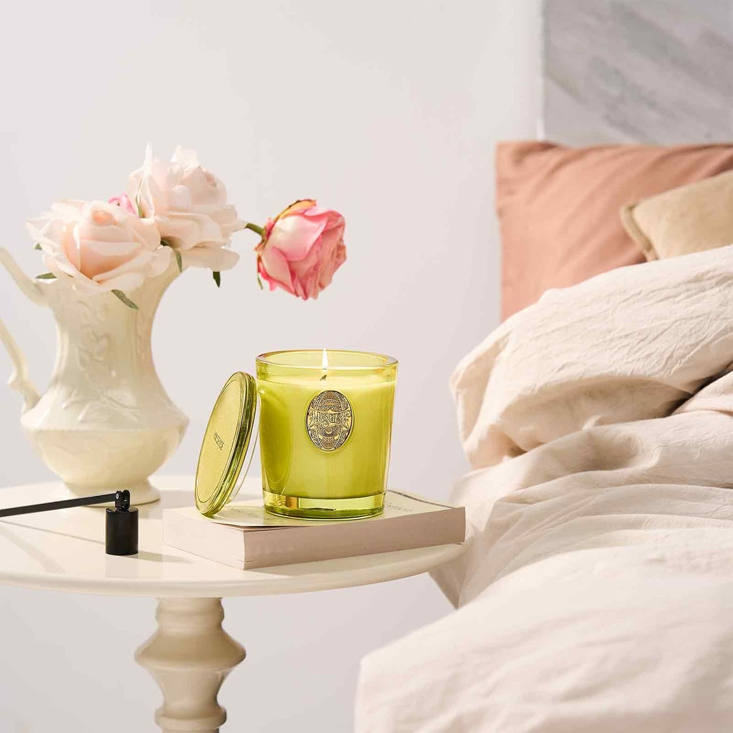 M&SENSE Natural Soy Wax, Seattle Rainforest Scented Aromatherapy Candle for Women and Men - 9.2 Oz, 50 Hours Burn Time, Orange |Luxury Home Scented and Home D&eacute;cor image number 6