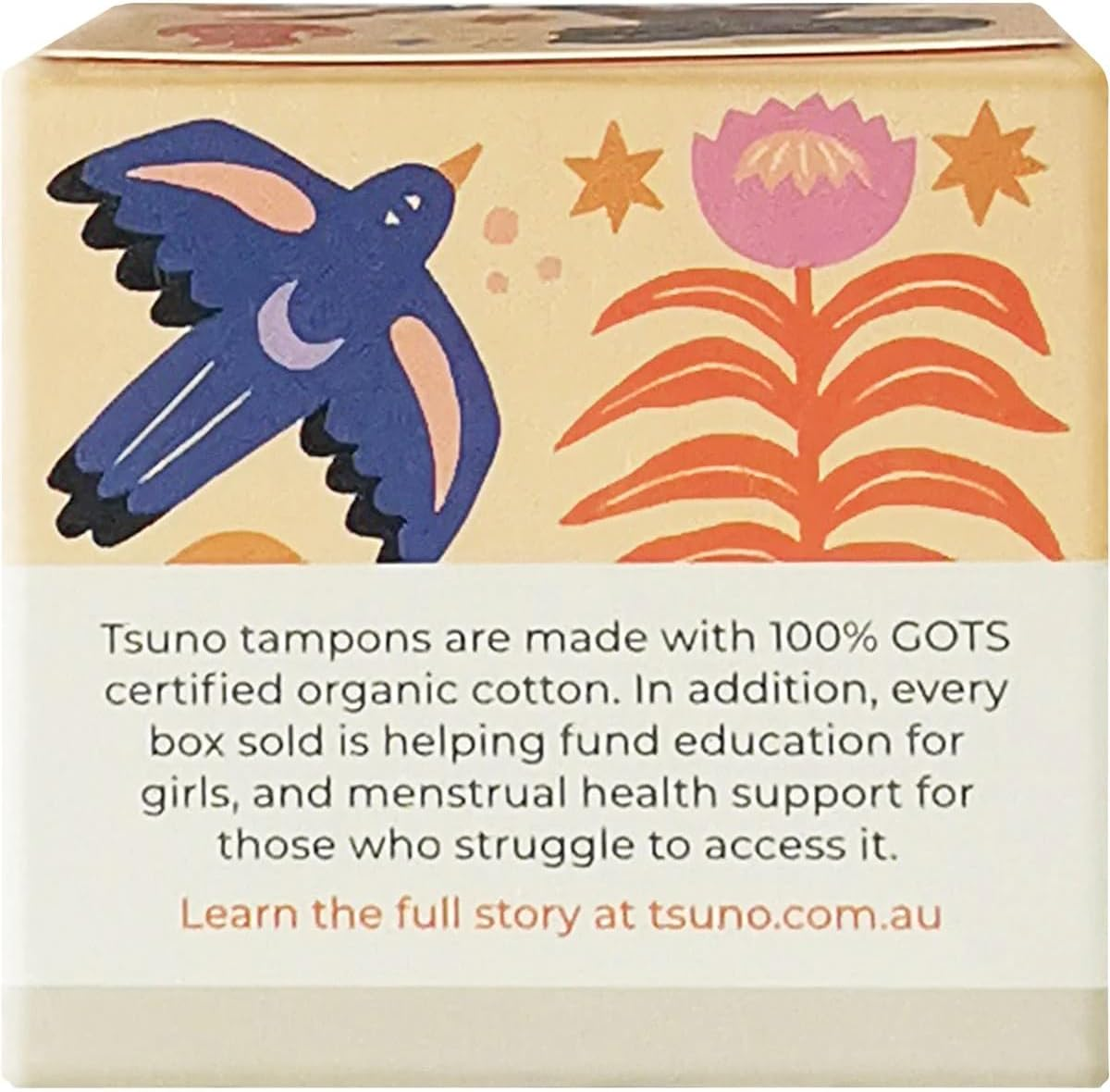 Tsuno Organic Cotton 16 Regular Tampons, 16 Count