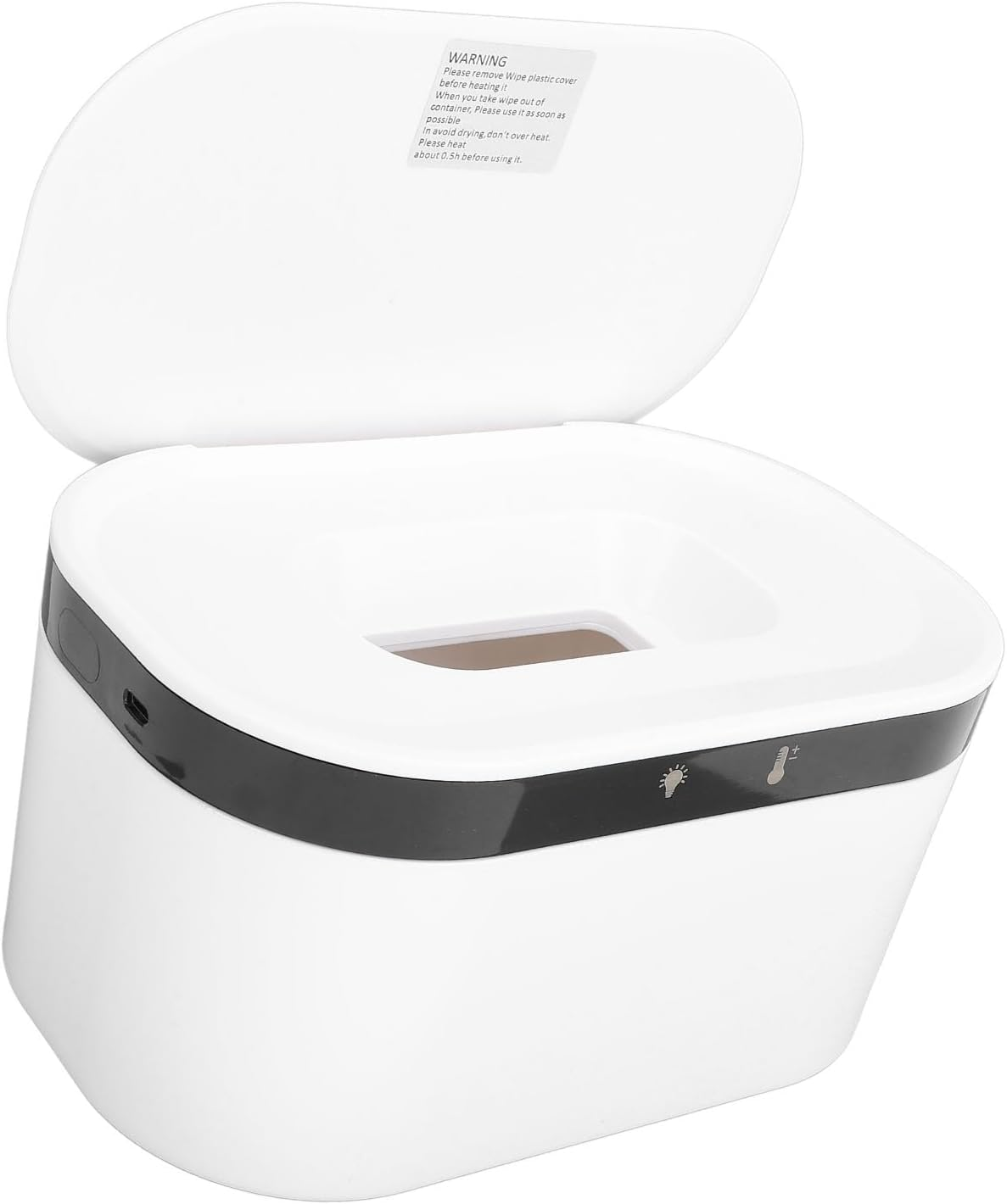 Baby Wipe Warmer, Wet Wipes Heater Dispenser USB Powered with Night Light, Portable Baby Wipes Container Constant Temperature Heating for Travel image number 6