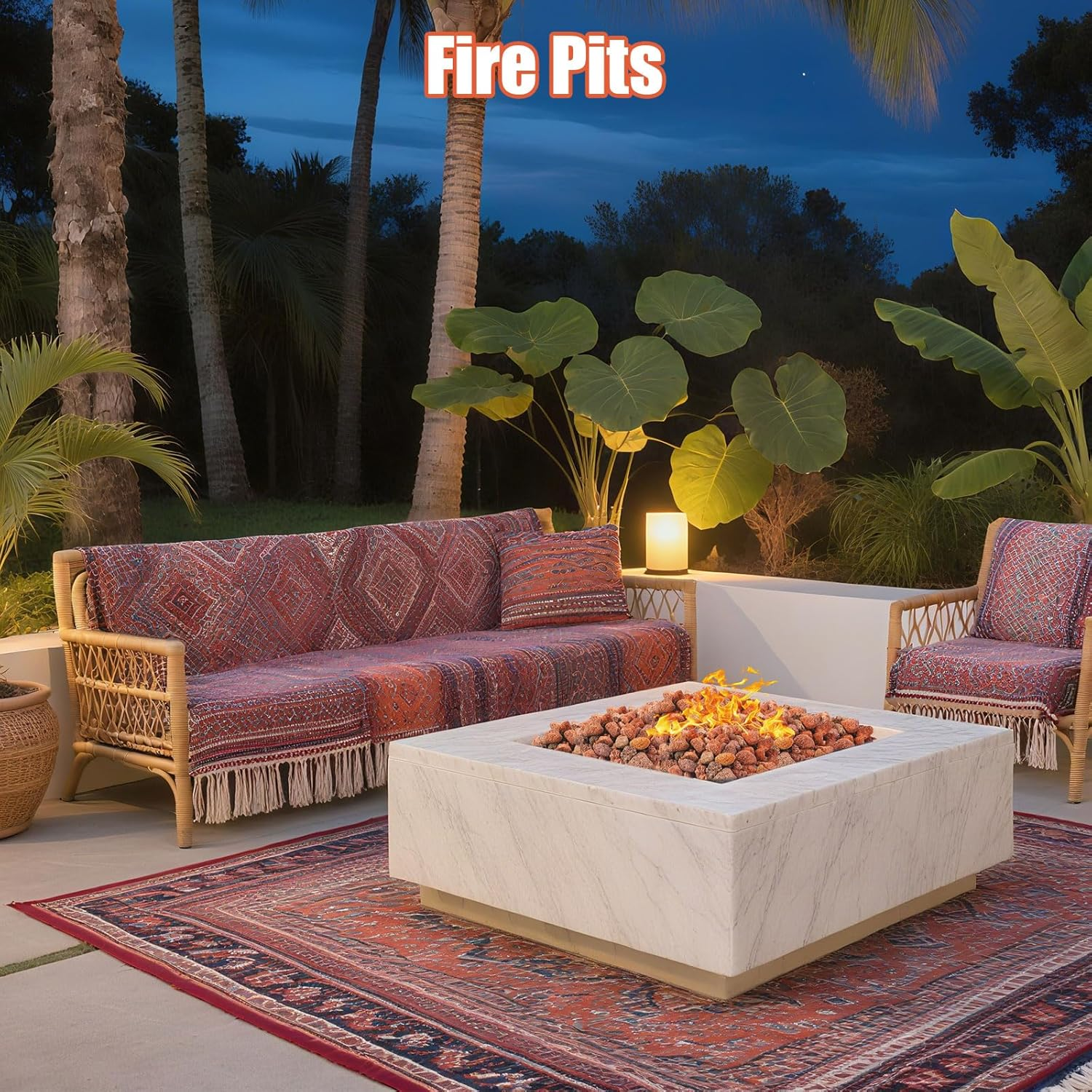 10 Pounds Red Lava Rocks for Fire Pits, Fireplaces, Perfect for Gas Log Sets, Gas Grills, Landscape Design, Suitable for Both Indoor and Outdoor Applications (1.2"-2")