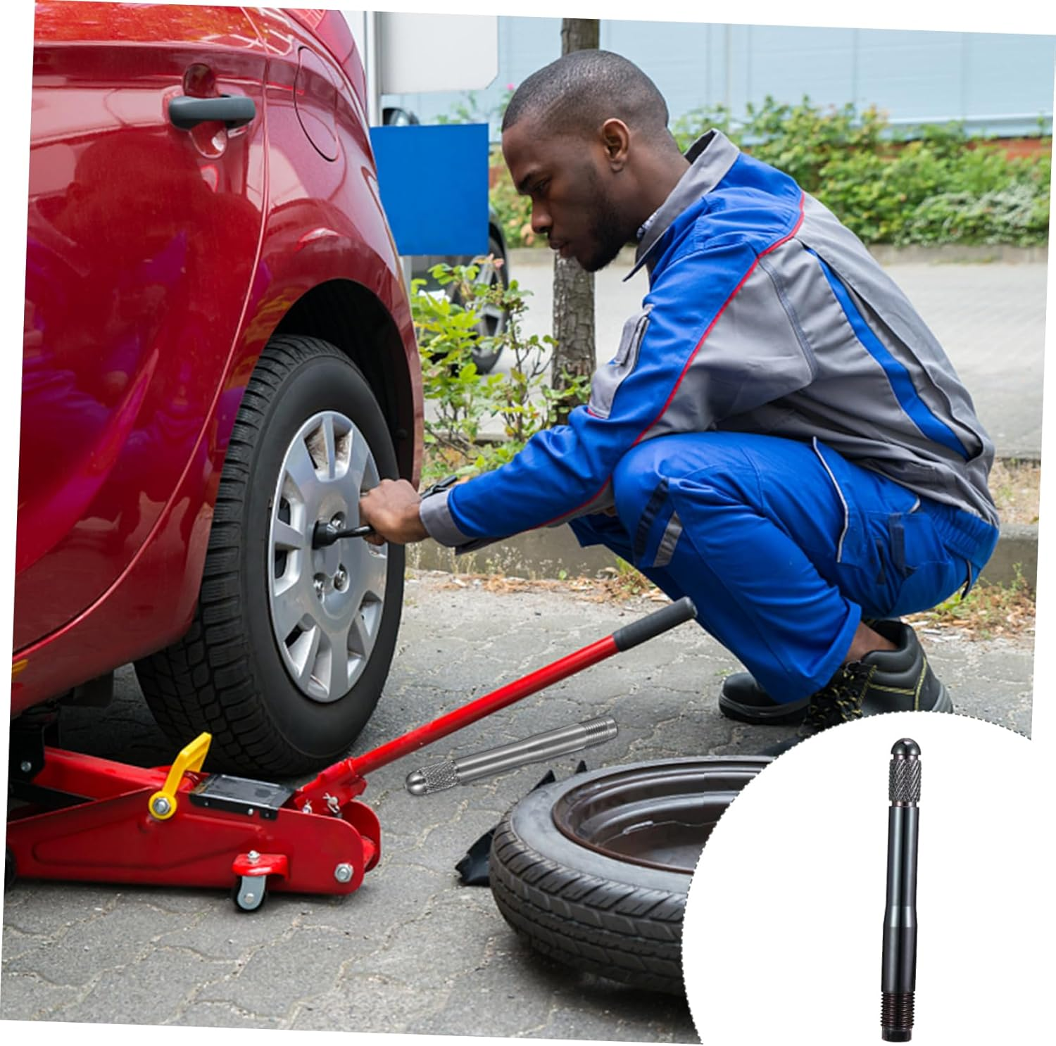 MUCKLILY 2Pcs Stainless Steel Wheel Alignment Pin for Car Tire Positioning Practical Wheel Mounting Aid for Alignment Tool Use in Automotive Maintenance image number 6