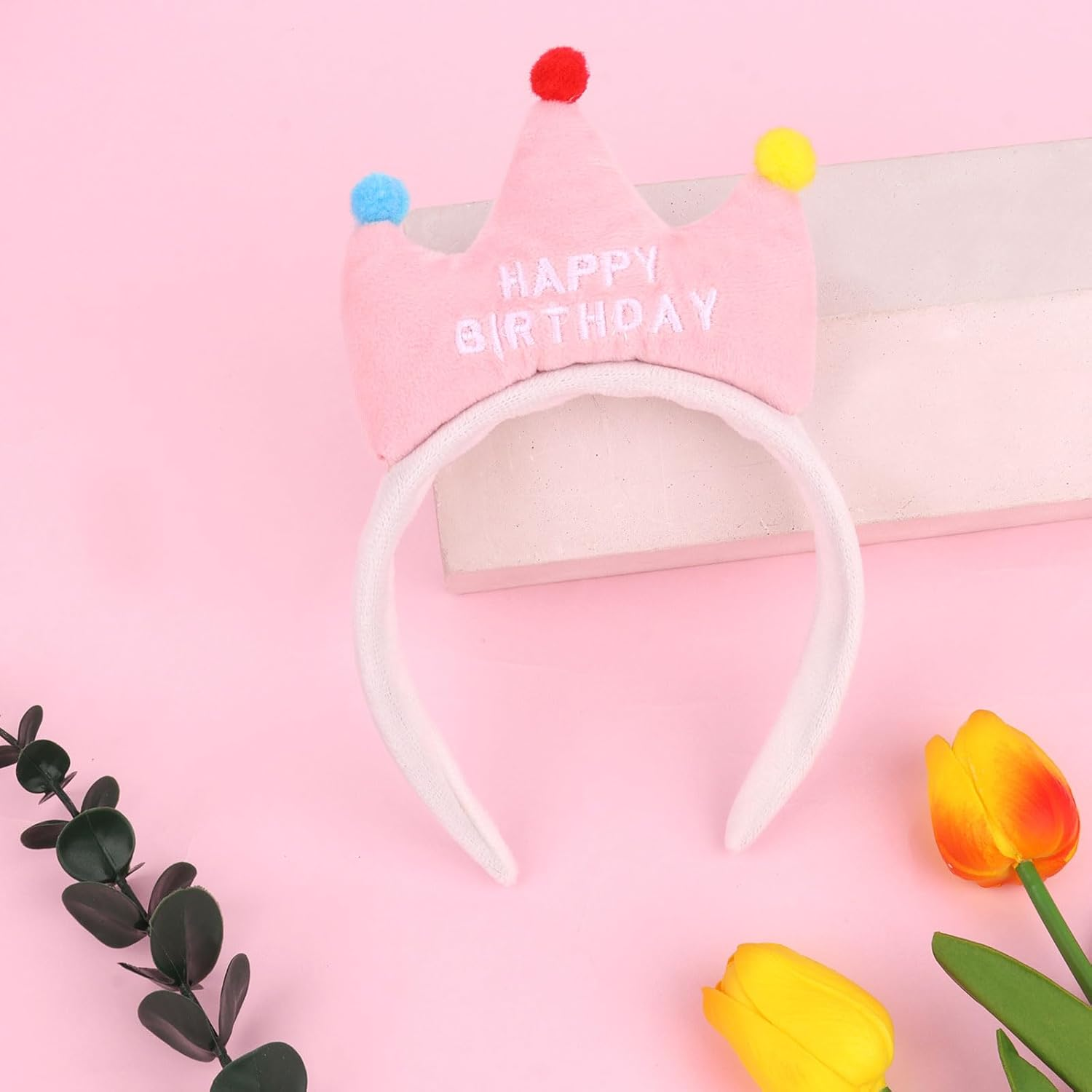 Birthday Headband, Happy Birthday Crown, Birthday Decorations for Women Girls, Birthday Gifts for Women, Birthday Hair Accessories image number 5
