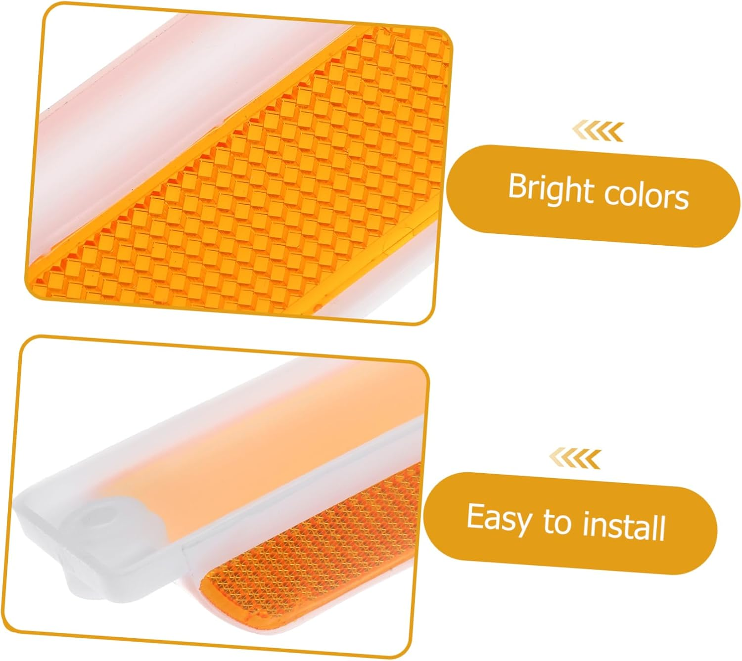 Mobestech 2Pcs Reflective Delineator Road Marker Guardrail Delineators for Road Pavement Marker for Highway and Driveway Safety image number 4