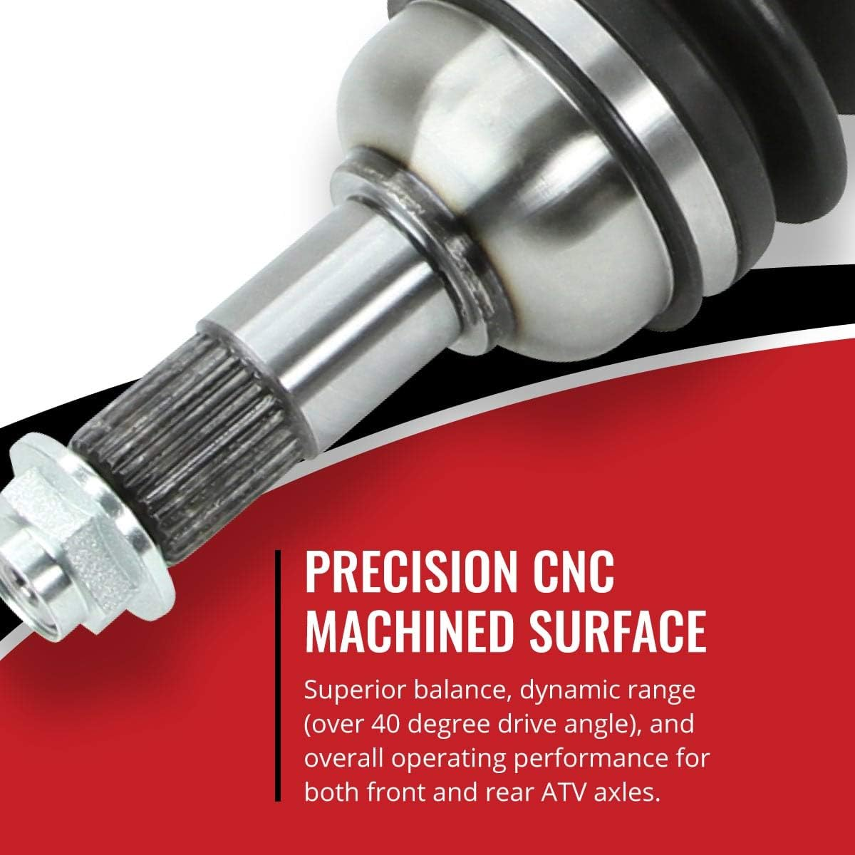2 Pc Sixity XT Front Left Right Axles Compatible with Honda TRX500FA Fourtrax Foreman Rubicon TRX500FE 4X4 ES TRX500FGA Gpscape TRX500FM TRX500FPA at W Power Steering with EPS TRX500FPE TRX500FPM image number 2