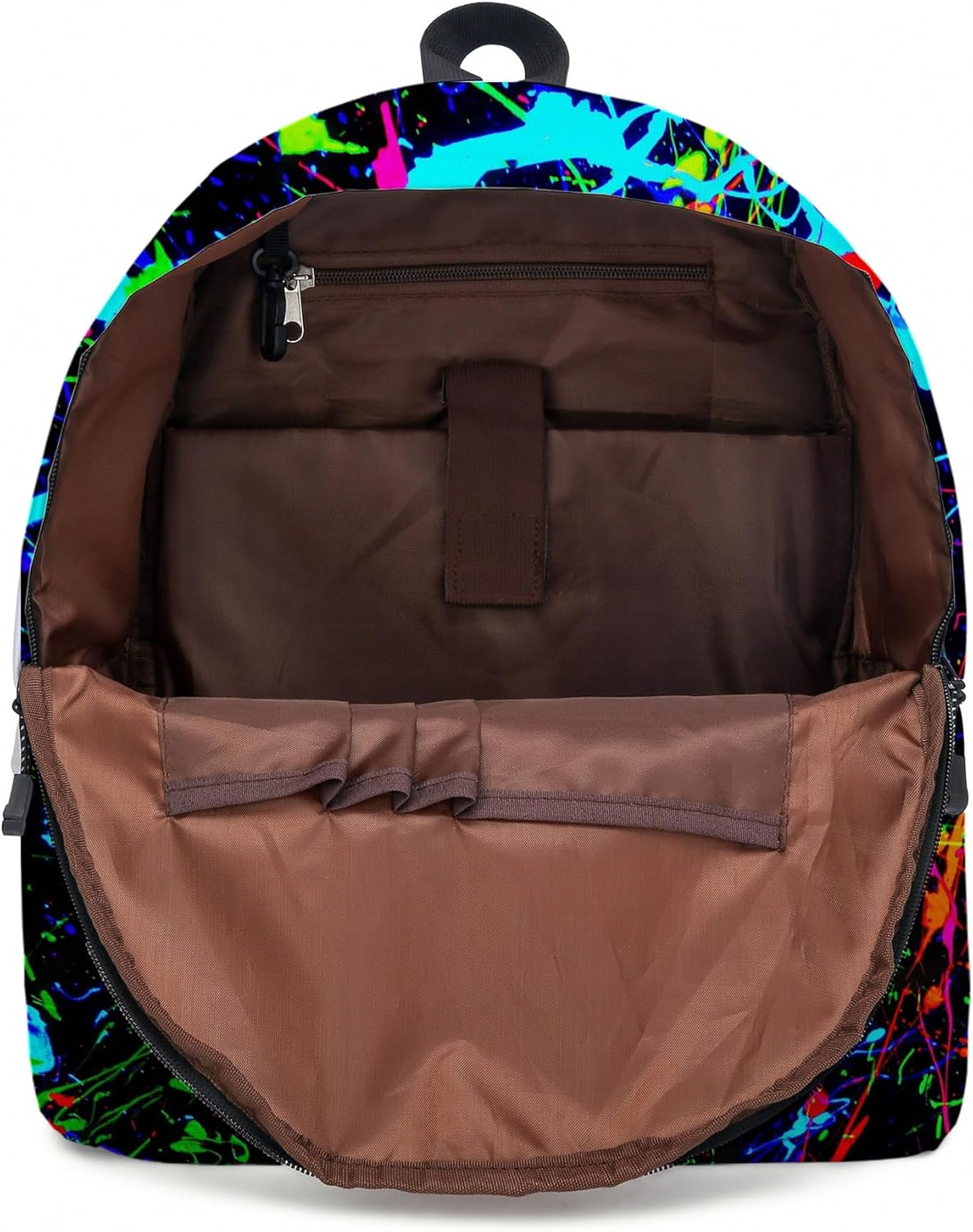 2Pcs Anime Game Rainbow Backpack with Friends Keychain,16In 3D Printed Cartoon Laptop Bag Casual Daypack Travel Backpacks. - A image number 2