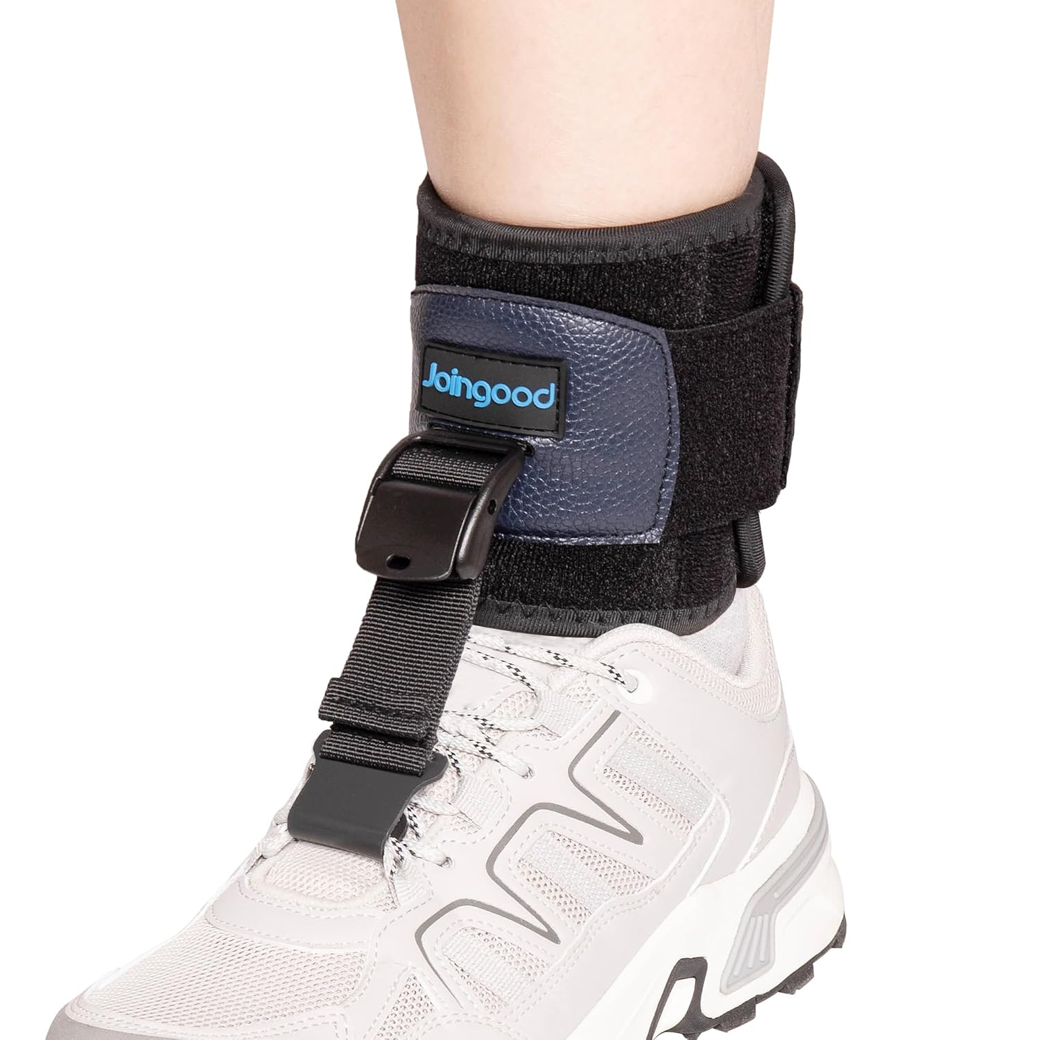 AFO Foot Drop Brace for Walking, Drop Foot Brace for Walking with Shoes, Adjustable Foot Brace for Drop Foot Support, Soft Drop Foot Braces, Fits Left or Right Foot, Women & Men(S/M) image number 2