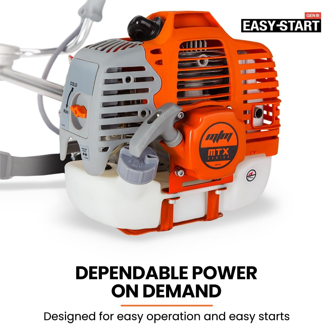 MTM 62Cc 7In1 Brush Cutter Garden Multi-Tool, Pole Hedge & Line Trimmer, Bullhorn Handle, 12"" Tree Trimming Pruning image number 4