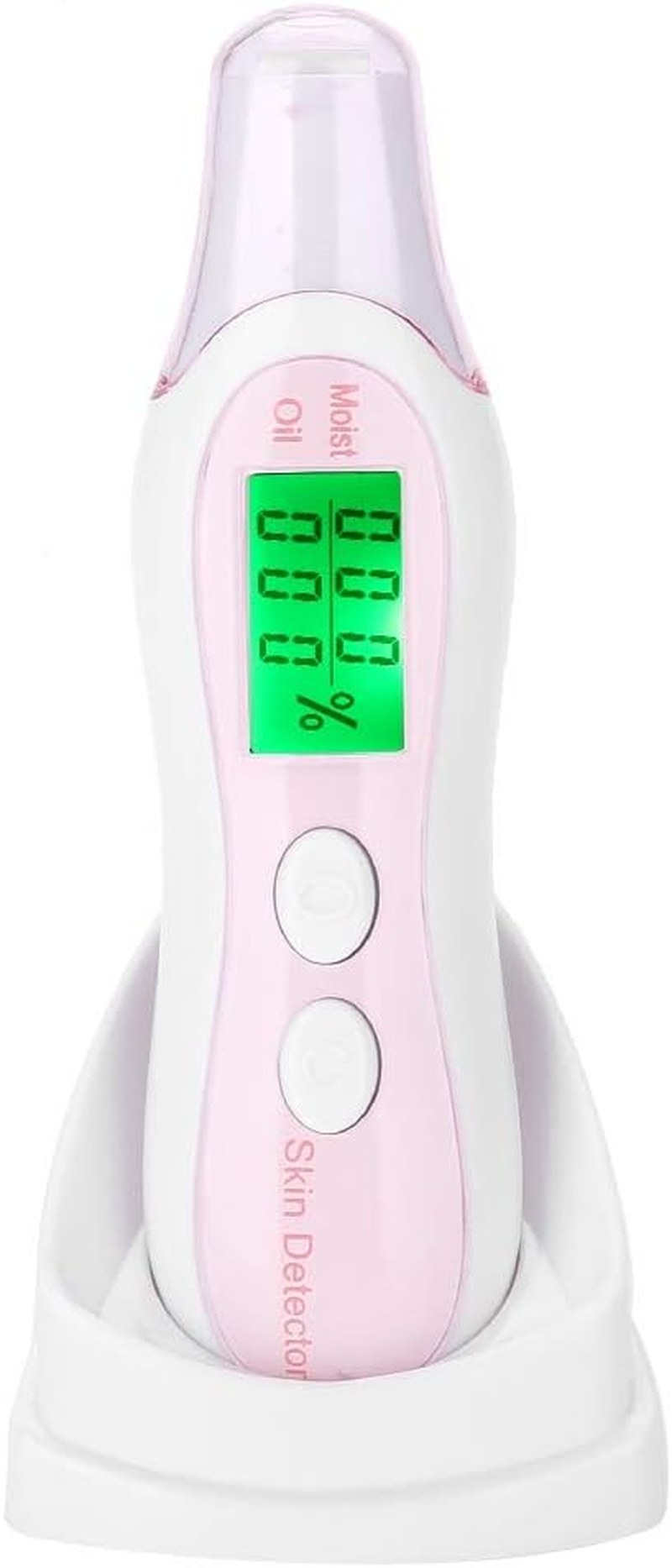 Skin Tester,Skin Sensor Digital LCD Backlight Display Moisture Tester Skin Care Facial Humidity Moisture Oil Content Detection Pen(白色) image number 3