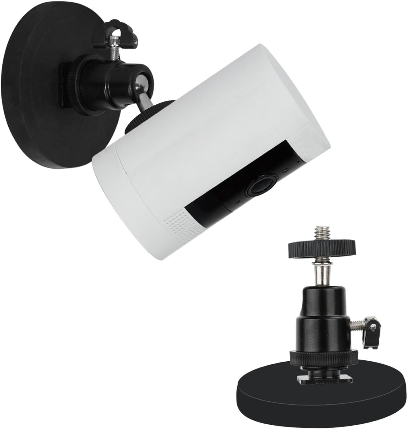 Magnetic Camera Mount Compatible with Ring Outdoor Cam Plus, Ring Stick up Cam Battery(2Nd, 3Nd), Indoor Outdoor Camera Magnetic Mount, Rubber Coated Base Magnet, 1Pack image number 1