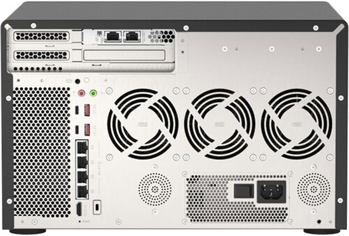 QNAP Tvs-H1288X-W1250-16G High-Speed Media NAS with Intel&reg; Xeon&reg; W-1250 CPU and Two 10Gbe Ports image number 1