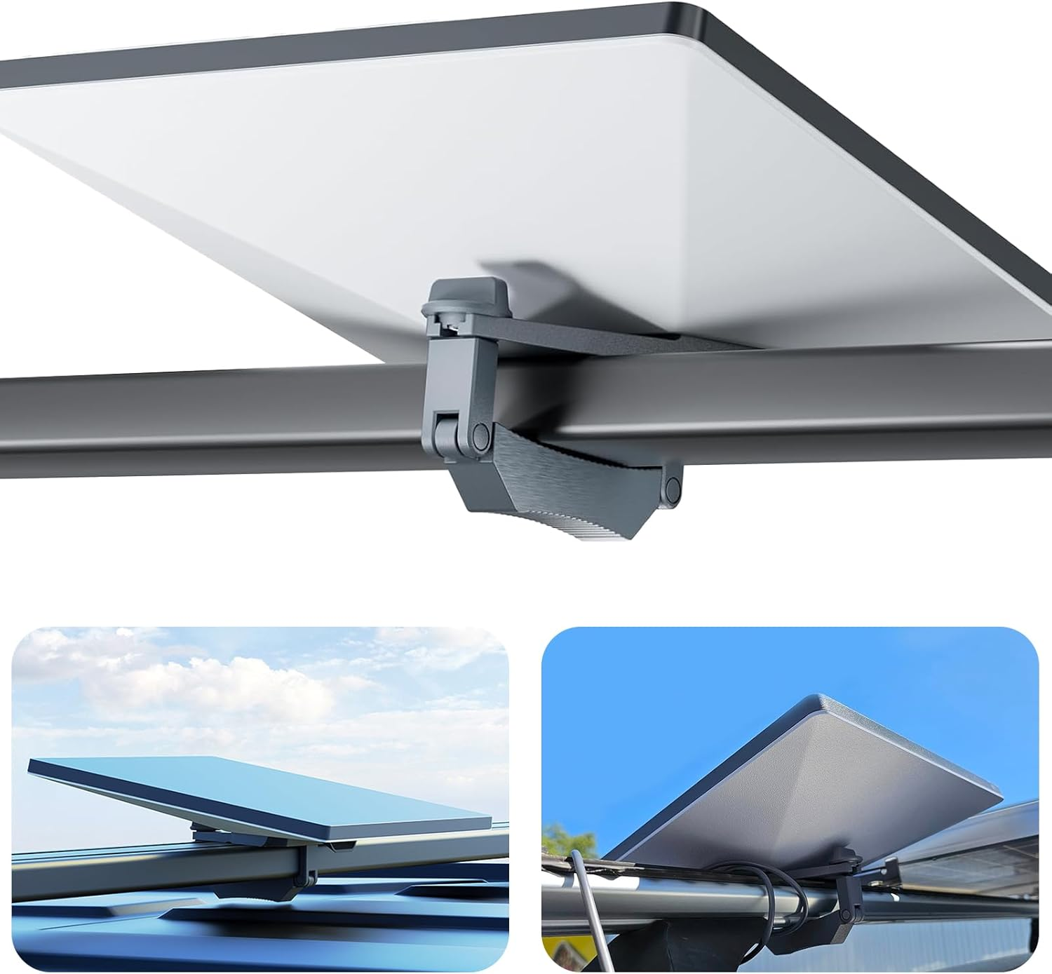 Daboot Starlink Mini Mount - Star Link Mini Roof Rack Mount 1.2-4.8CM for Satellite Accessories Fits Car RV Vehicle image number 4