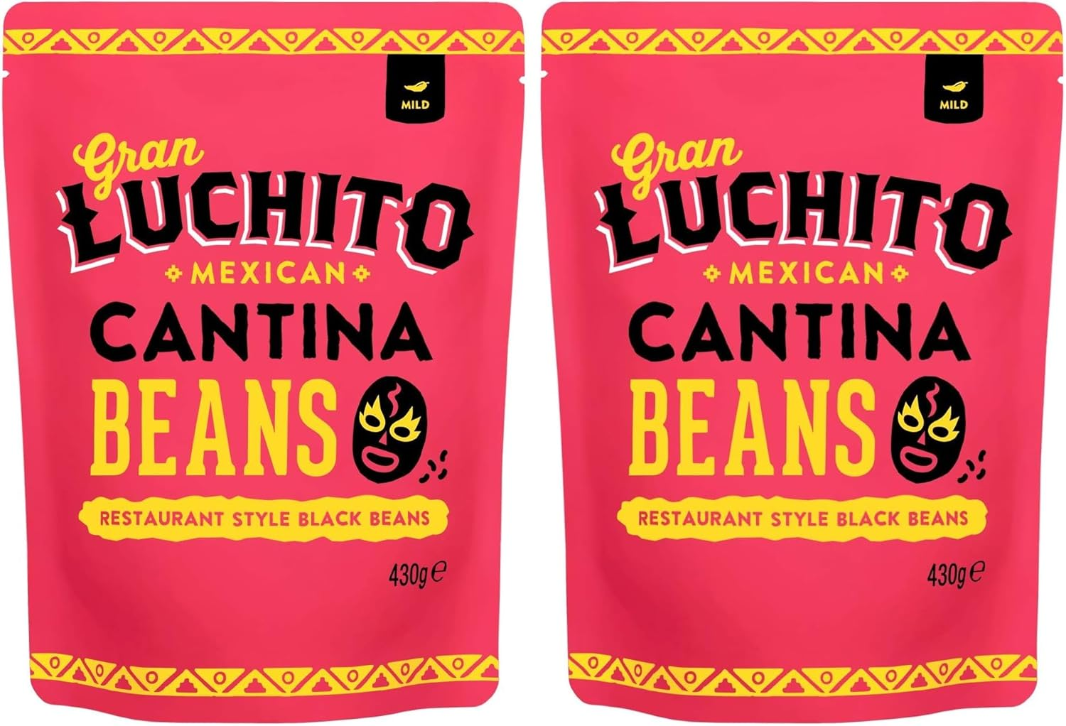 Gran Luchito Cantina Black Beans, 430 G
