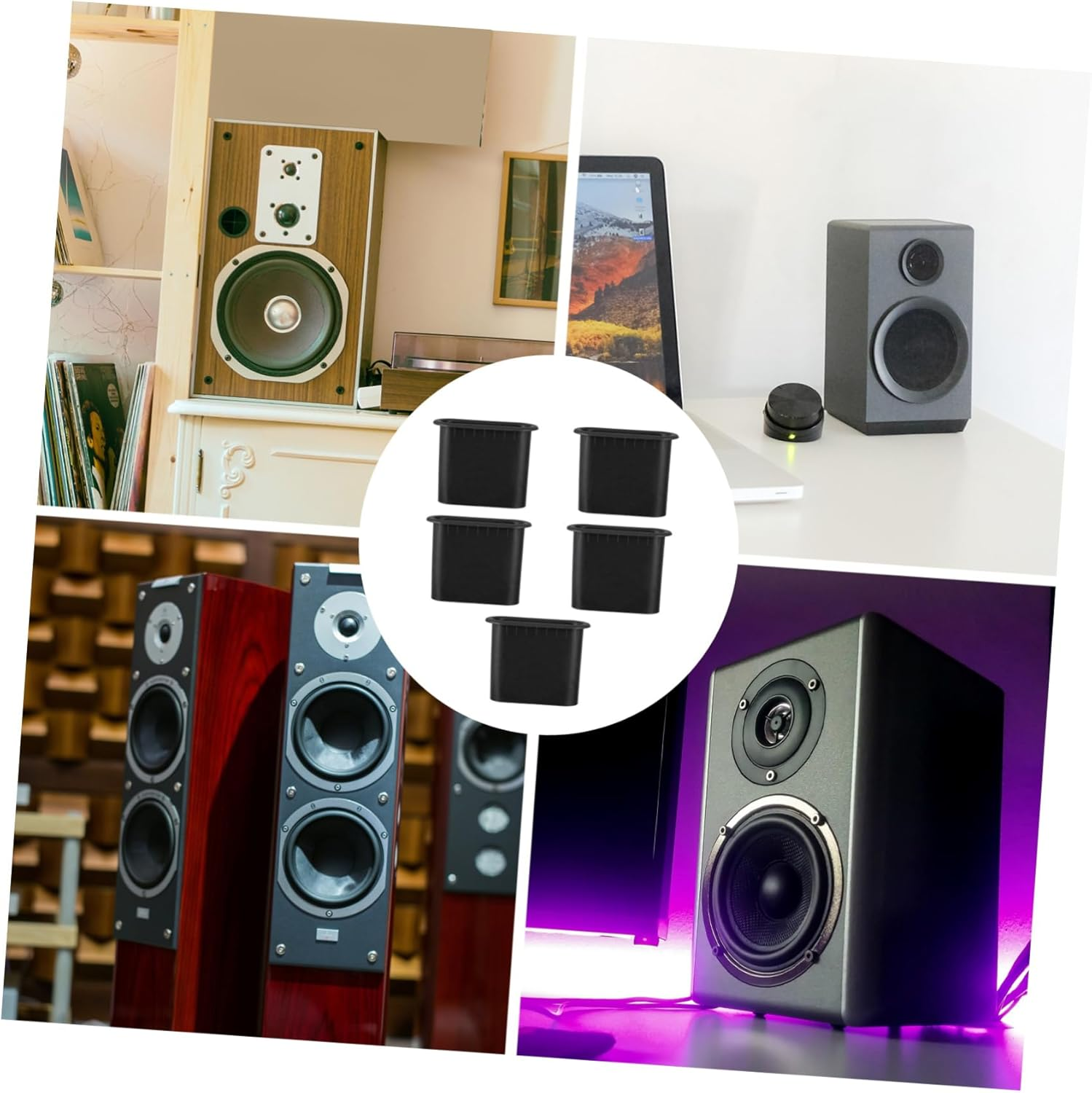 FELTECHELECTR 5Pcs Audio Hair Dryer Speaker Port Tubes Air Ports Voice Outlet Accessories Improve Sound Quality Lightweight Easy Install image number 4