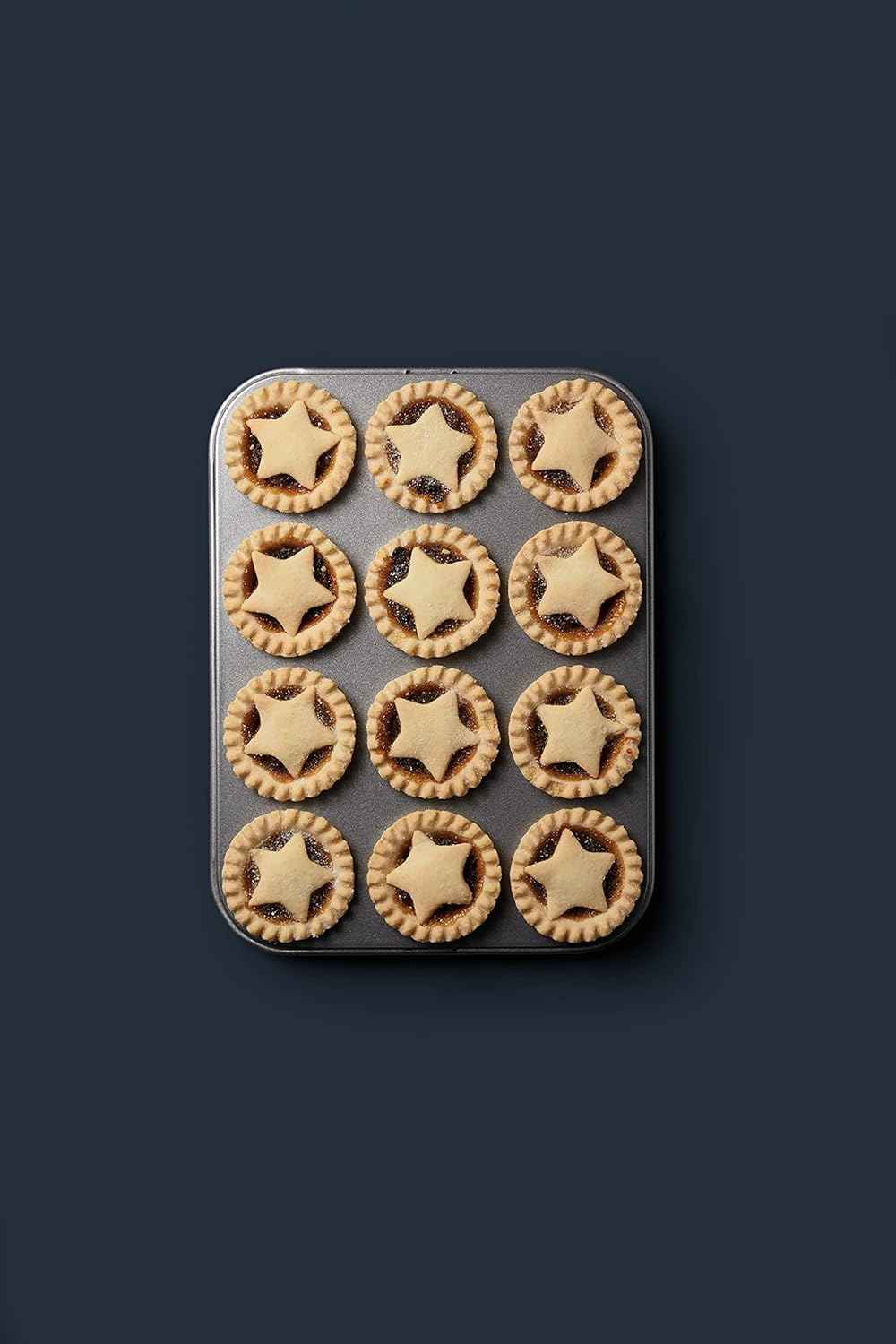 Kitchencraft Masterclass Baking Mince Pie Pan for 12-Piece, Grey,12-Hole (32 X 24 Cm/12.5 X 9.5 Inches) image number 1