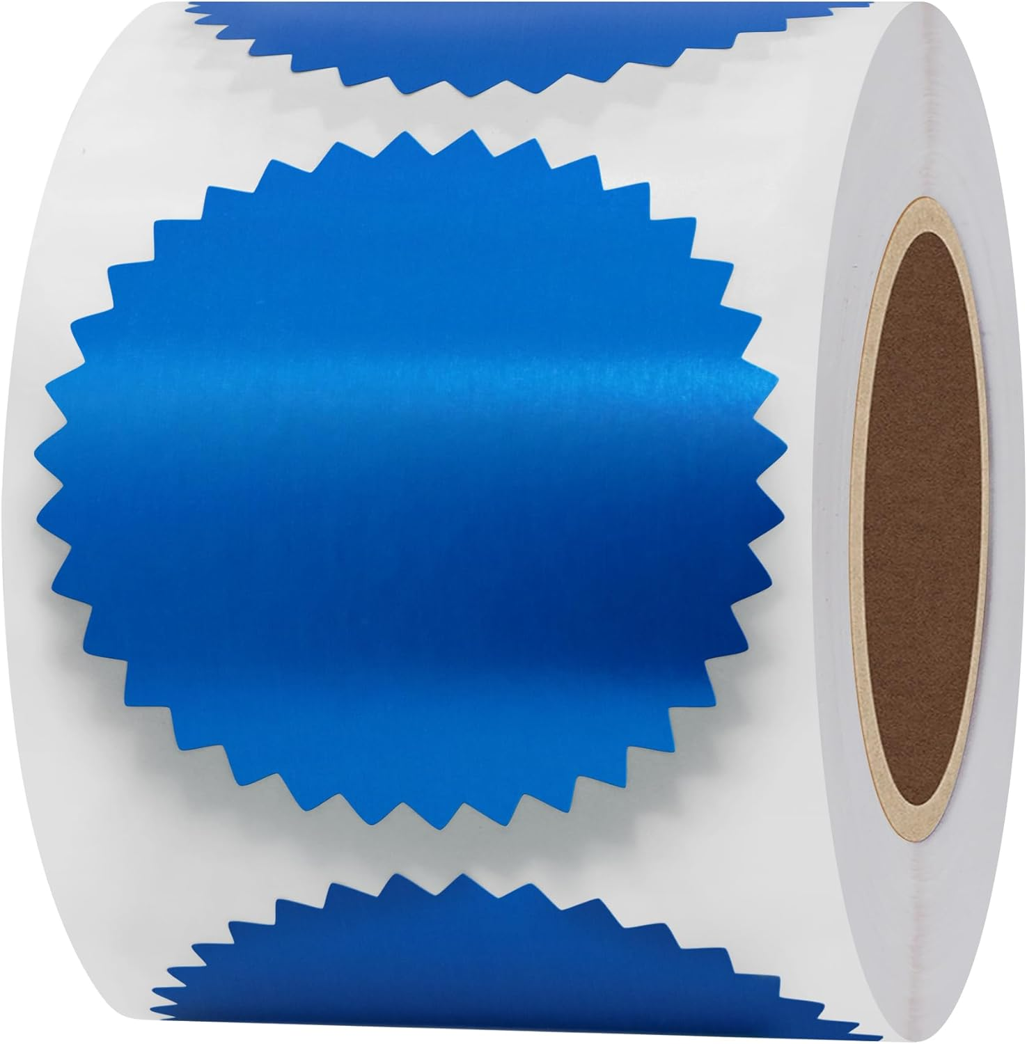 Hybsk 300Pcs Bright Red Vintage Embosser Stamp Sealing Blank Certificate Self-Adhesive Stickers 2 Inch Embossing Stickers for Envelopes, Package, School, Business (Bright Red)