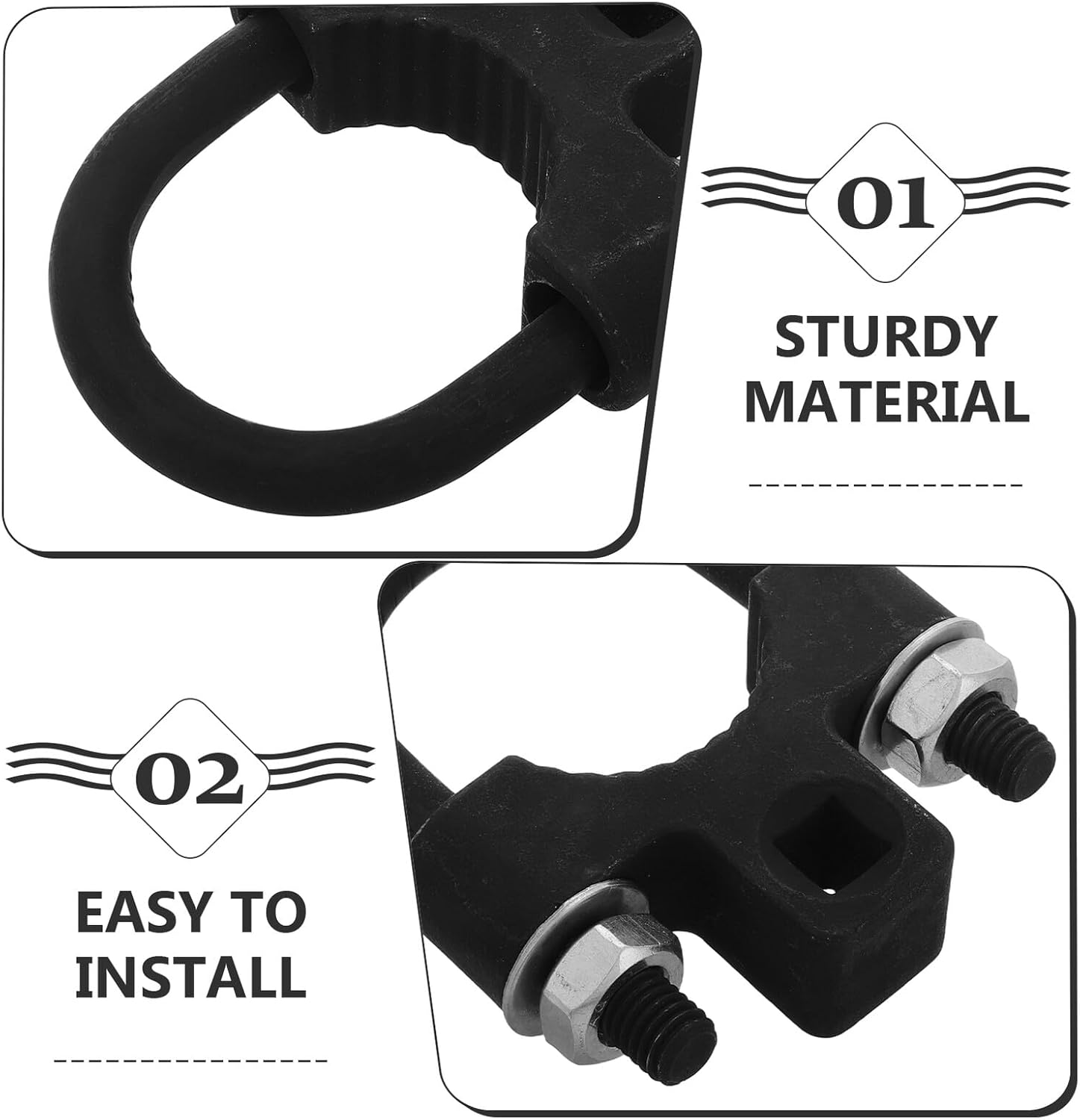 CVUTOVO 2Pcs Multifunctional Automotive Tie Rod Tool Kit &ndash; Inner Tie Rod Removal and Installation Wrench &ndash; Steering Rack Puller for Vehicle Maintenance and Replacement image number 4