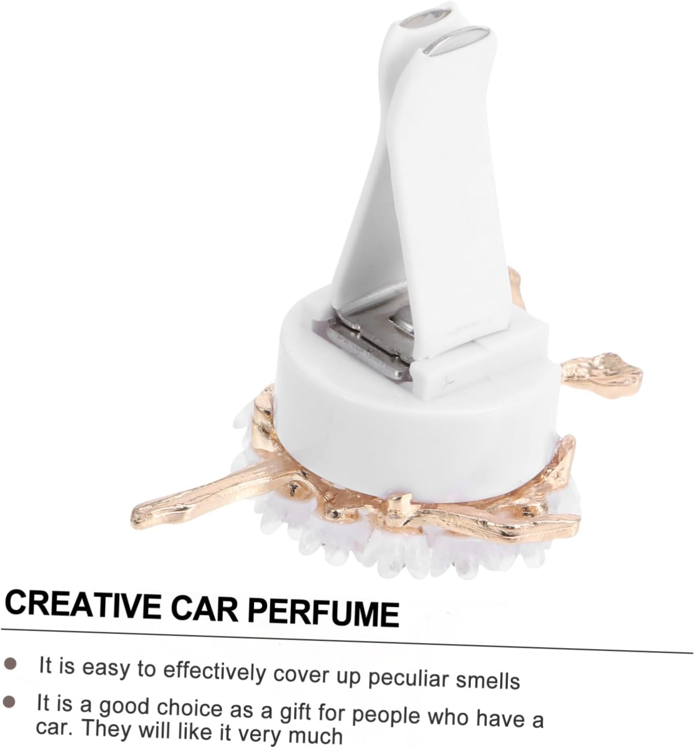 Totority Ballerina Girl Car Air Freshener Clip Creative White Car Aromatherapy Diffuser for Women Stylish Vent Freshener image number 6
