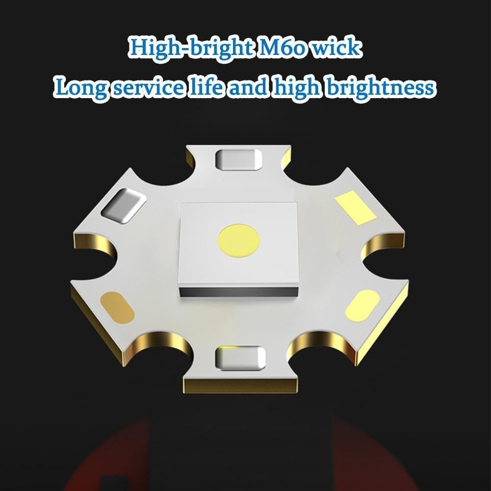 Rechargeable Handheld Torch Keychain Flashlight USB-C Rechargeable Compact Everyday Flashlight Hik Pocket for Camping, Carry