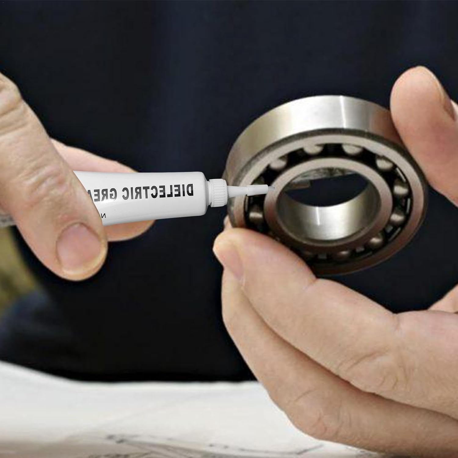 Dielectric Synthetic Grease - Electrical Connectors Grease, 5 Lubricant Grease | High Temp Conductivity Silicone Grease, Waterproof Insulation Dielectric Grease for Battery image number 3