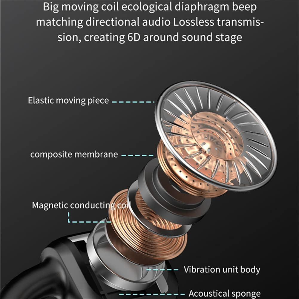 Bone Conduction Headphones, Sport Running Headphones, Bluetooth 5.0 Wireless Sports Headsets, for Running, Hiking, Driving, Bicycling,Red image number 1