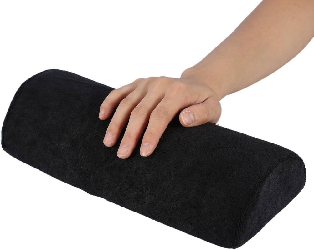 10 Colors Salon Hand Rest Cushion Detachable Washable Nail Art Soft Sponge Pillow (Black) - Dark Blue image number 7