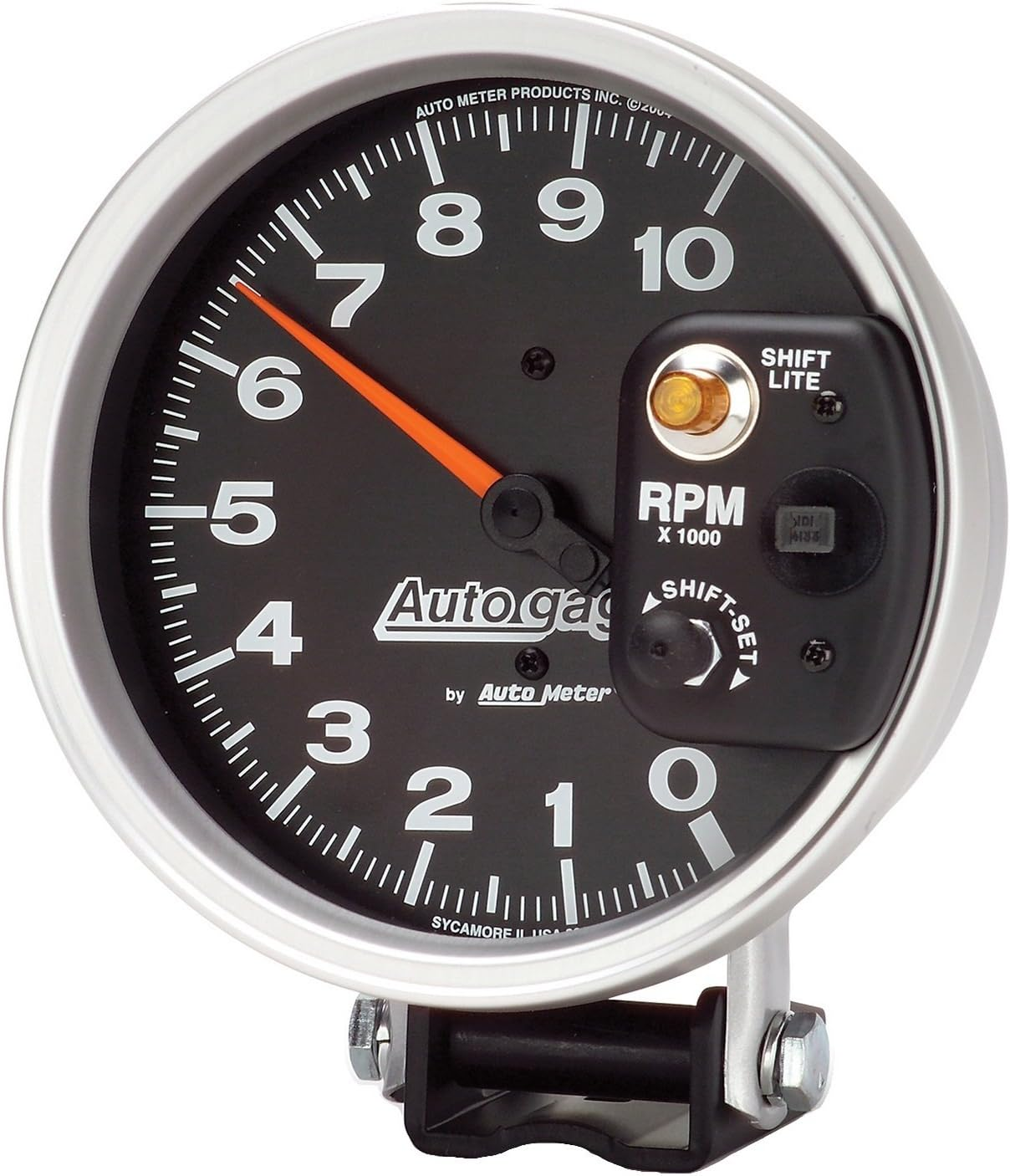 Autometer AMT-233903 Autogage Air-Core Monster Shift-Lite Tachometers Analog Gauge, Range 0-10,000 RPM, Black image number 2