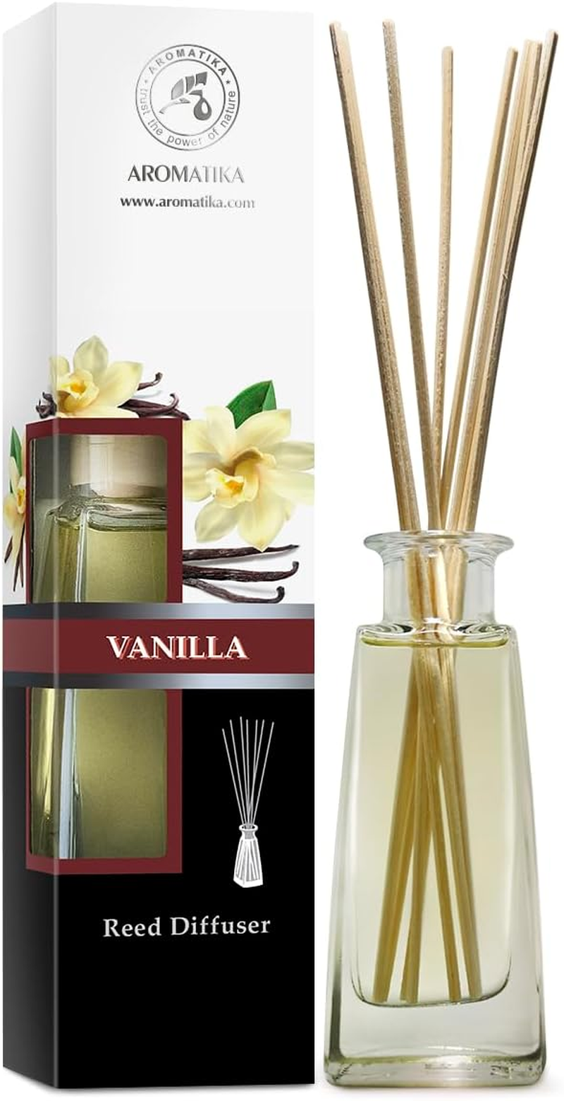 Reed Diffuser Vanilla 100Ml - Room Diffuser with Vanilla Oil - Home Fragrance - Aromatherapy Air Freshener - Essential Vanilla Oil - Alcohol Free Oil Diffuser - Scented Diffuser - Vanilla Aroma image number 5