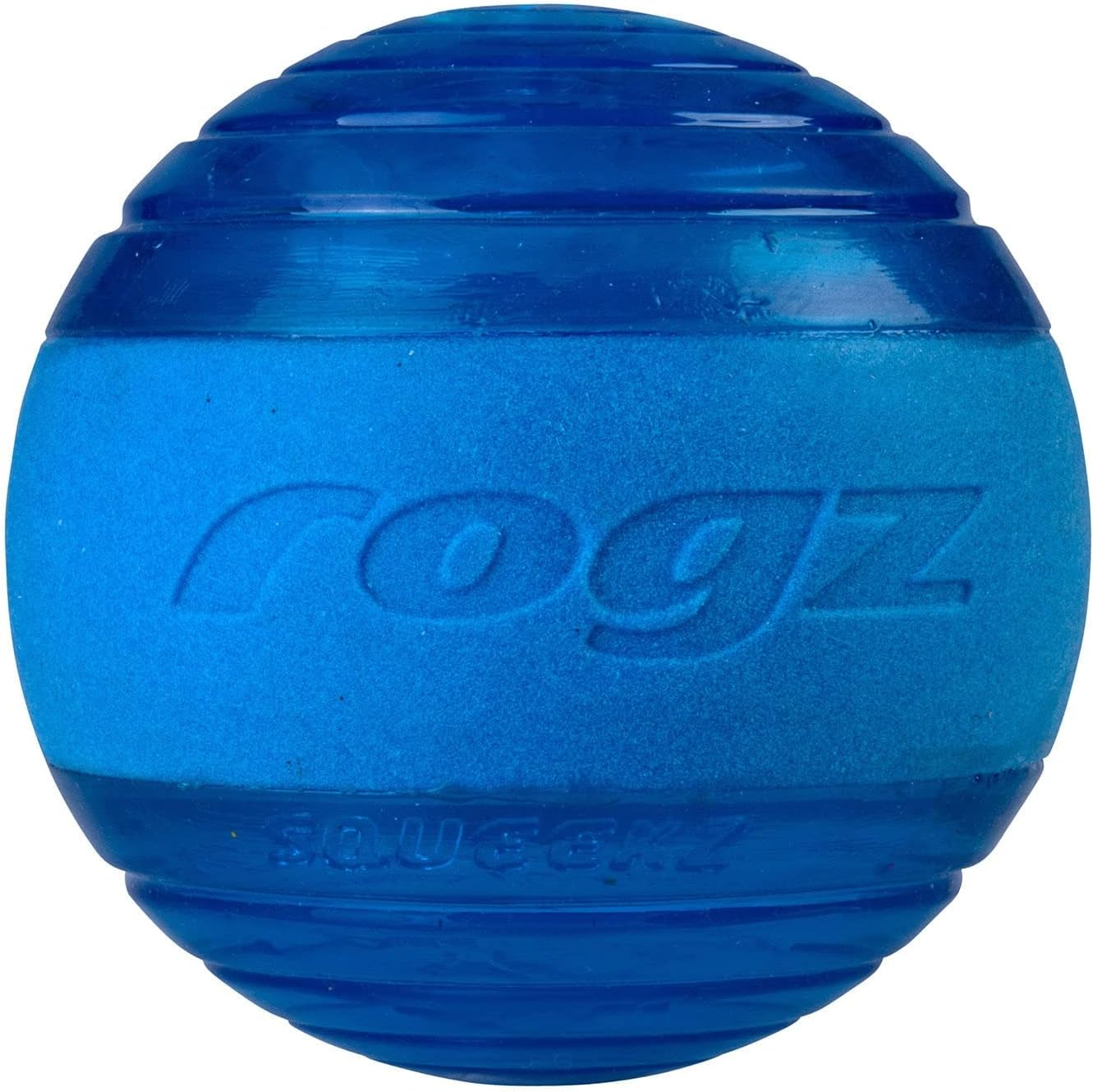 Rogz Squeak Fetch Ball Dog Toy Red Medium