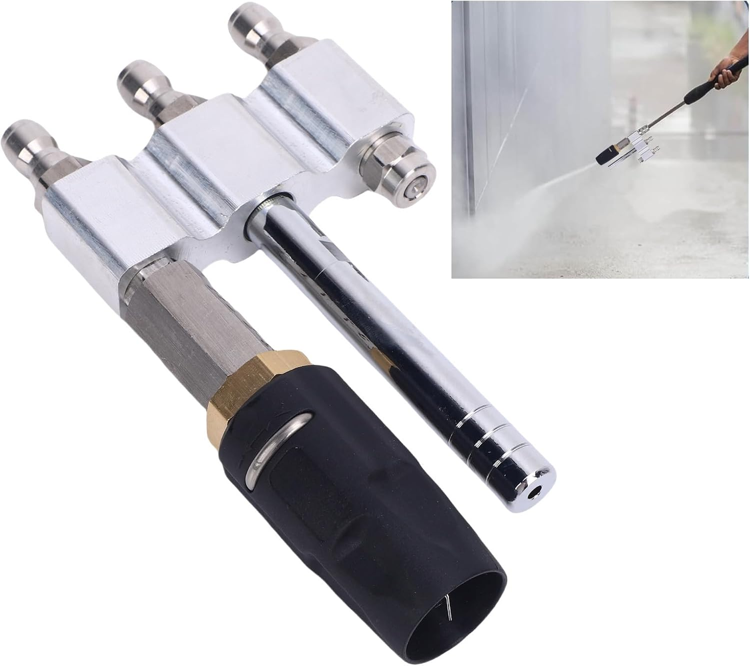 Soft Wash Nozzle Set for 3-7GPM Pressure Washer, Adjustable Downstream Pressure Washer Nozzles with 1/4In Twist Long Reach Soap Tip, 0-60&deg; Spray, for Cleaning High Walls image number 3