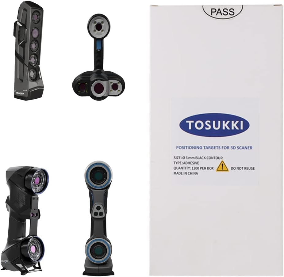 6Mm Positioning Targets with Black Contour for 3D Scaner,3D Scanning Markers/Dots/Stickers，Reference Point Markers/Reflection Markers/For 3D Scaning and Optical Tracking（1200 per Box） image number 3