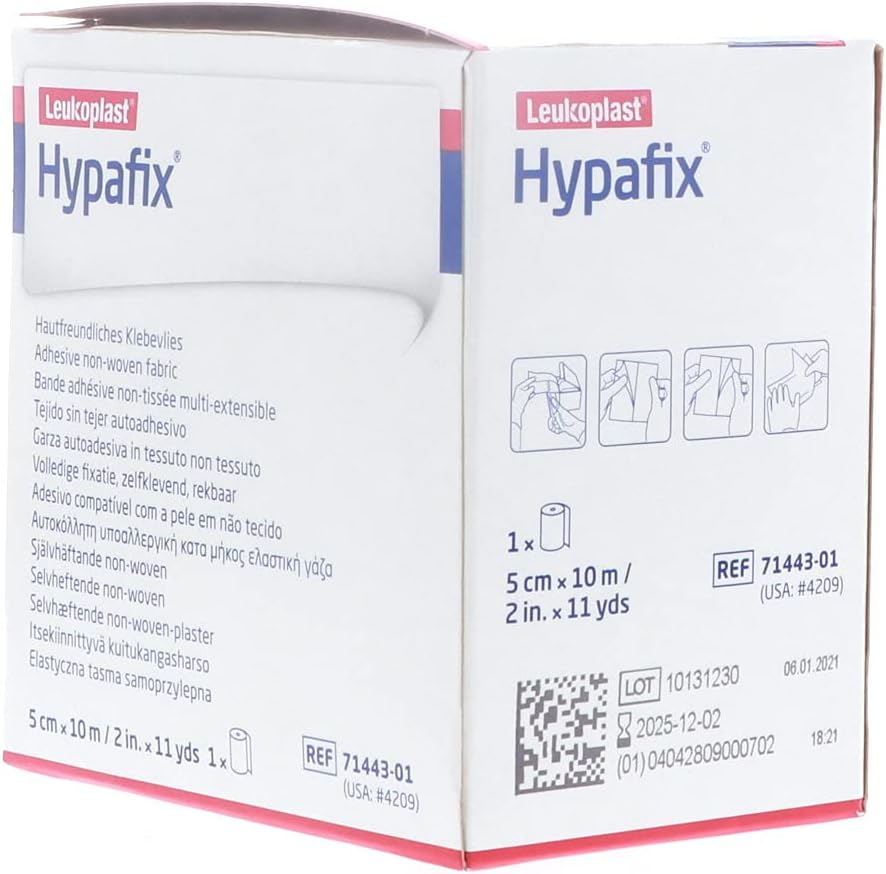 Hypafix Dressing Retention Tape 2 Inch X 10 Yards - Pack of 2 Rolls image number 6