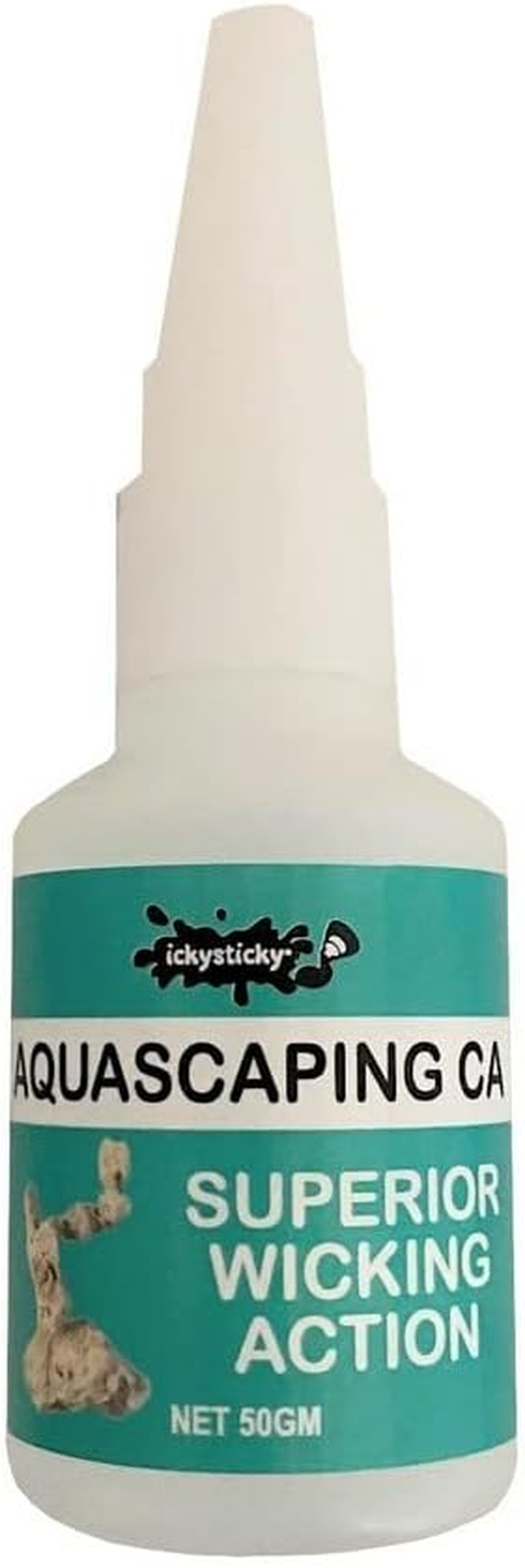 Ickysticky Aquascaping CA Glue 50 G Aquarium Glue, Rockscaping, Low Viscosity image number 1