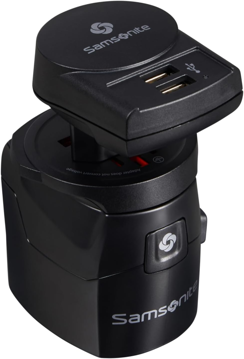 Samsonite Travel Accessories - World Adaptor Pro 3-P+USB, Black, Black (Black), Travel Bottles & Containers image number 3