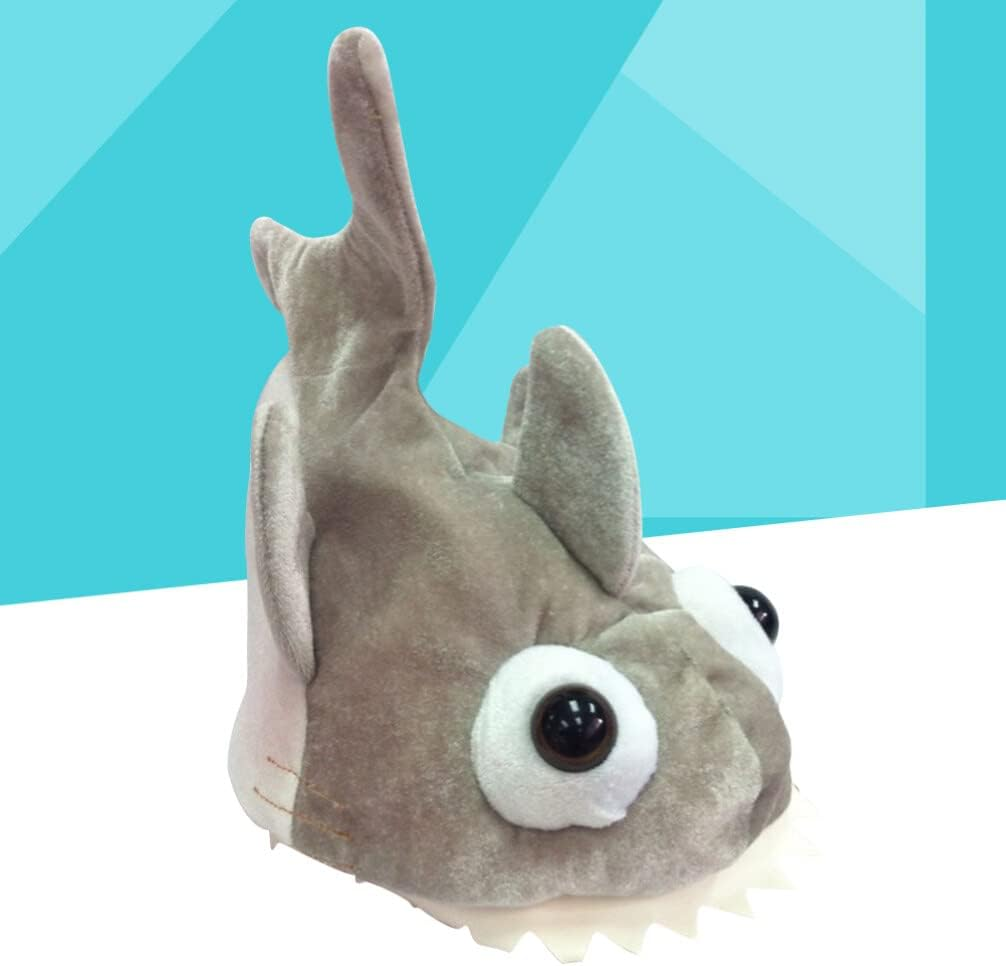 Alipis Shark Hat Shark Hat Animal Head Mask Adult Shark Headband, White Shark Fish Shark Costume Hat for Party Cosplay Funny Costume Hat image number 5