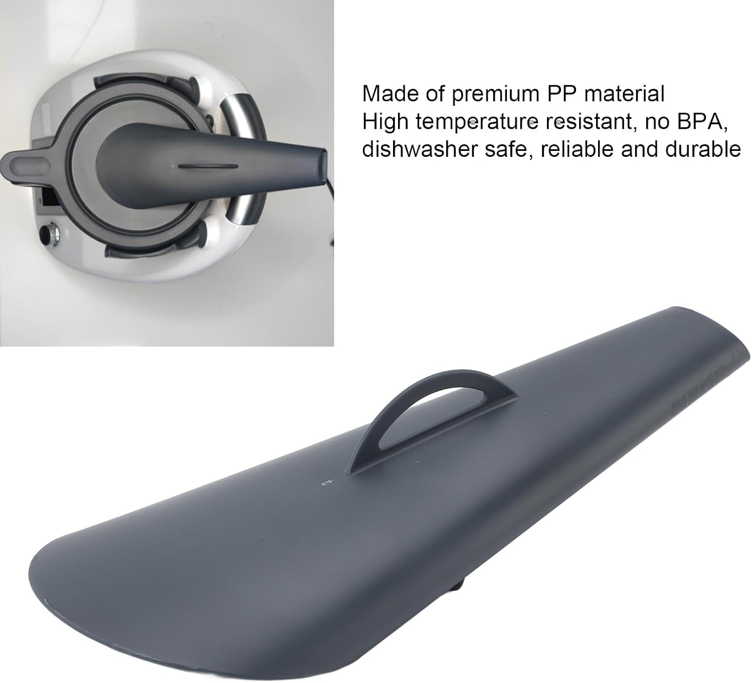 Steam Release Diverter for Thermomixtm5 for TM6 Food Processor Accessories, High Temperature Resistant PP Steam Steering Attachment, 360 Degree Rotation anti Splatter Device image number 2