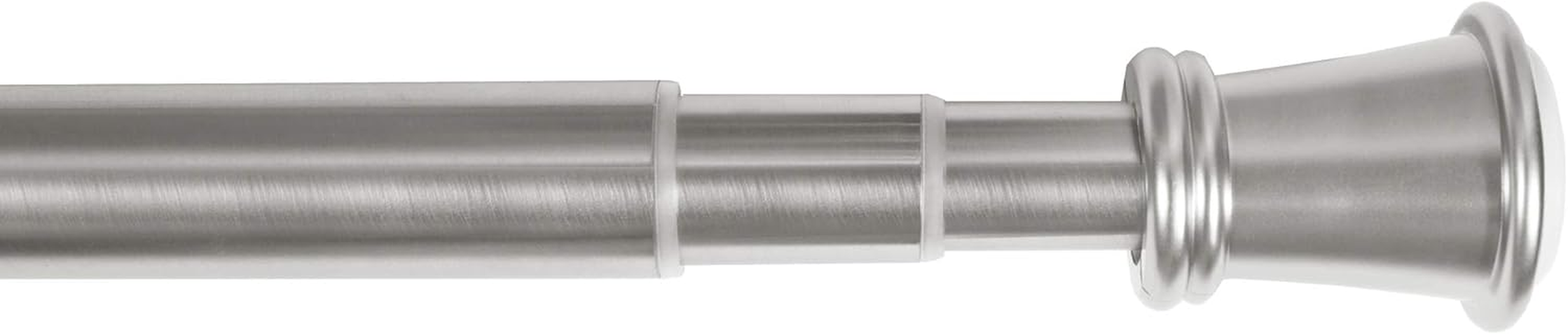 Zenna Home Adjustable Curtain Tension Rod, No Drill Expandable Tension Window Rod, Easy Installation, Rental Friendly, 28-66 Inches, White