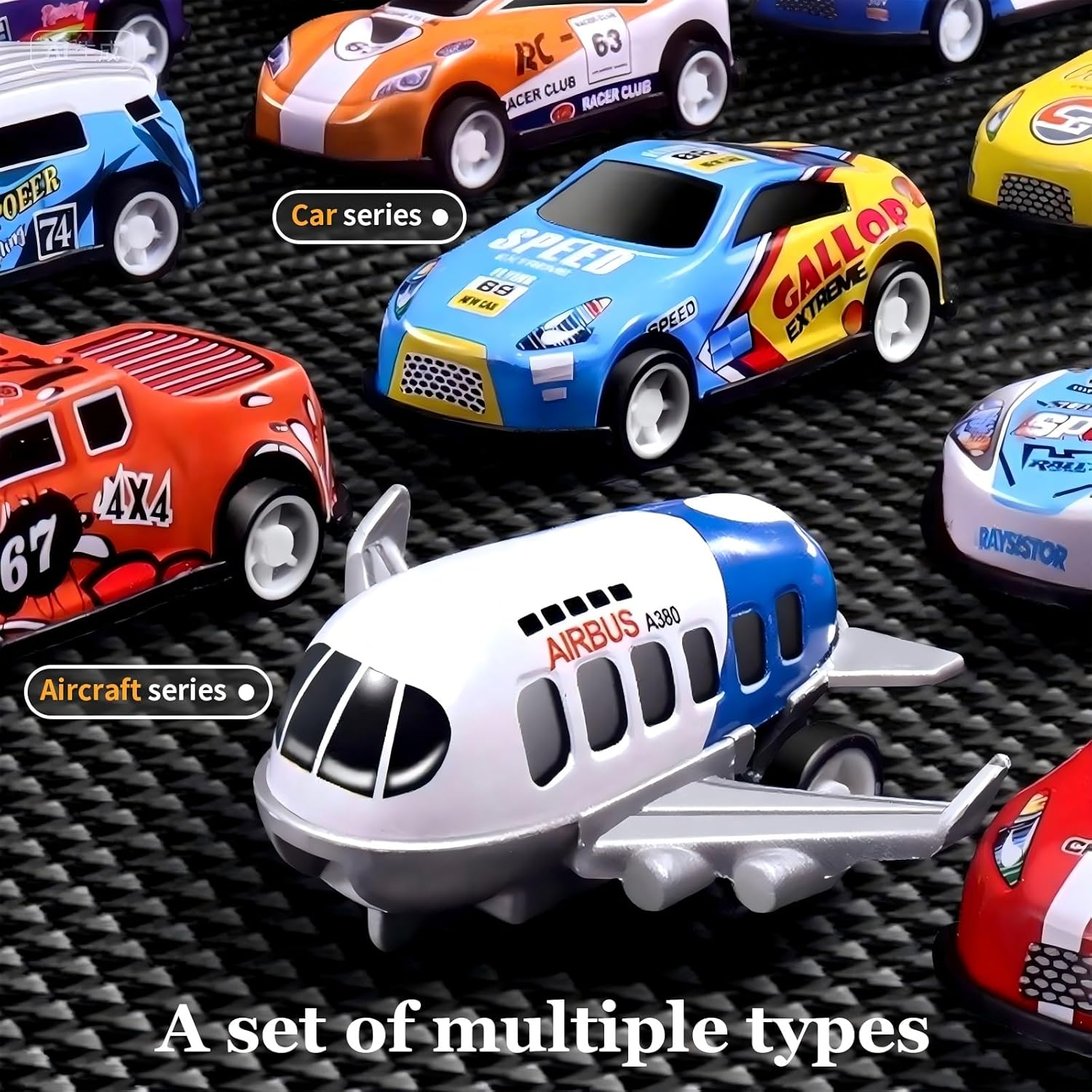 30 Pcs Pull Back Cars Airplanes Toys with Storage Box for Kids, Party Favors Treasure Box Toys for Classroom Prizes Mini Vehicles Race Cars Bulk Xmas Gifts, Stocking Stuffers for Boys Girls Toddlers image number 6