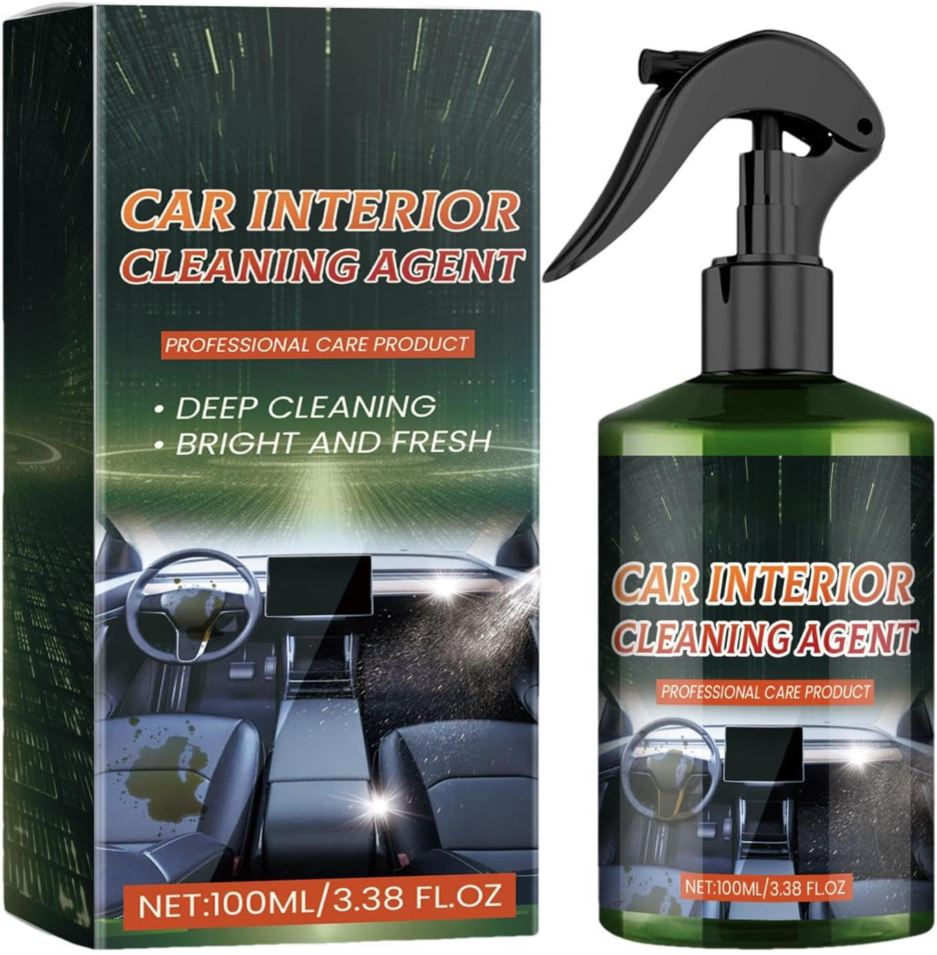 Car Detailing Interior Cleaner | Automotive Leather Care Agent - Multifunctional Car Leather Trim Shine Restorer Agent, Dust and Dirt Removal image number 2