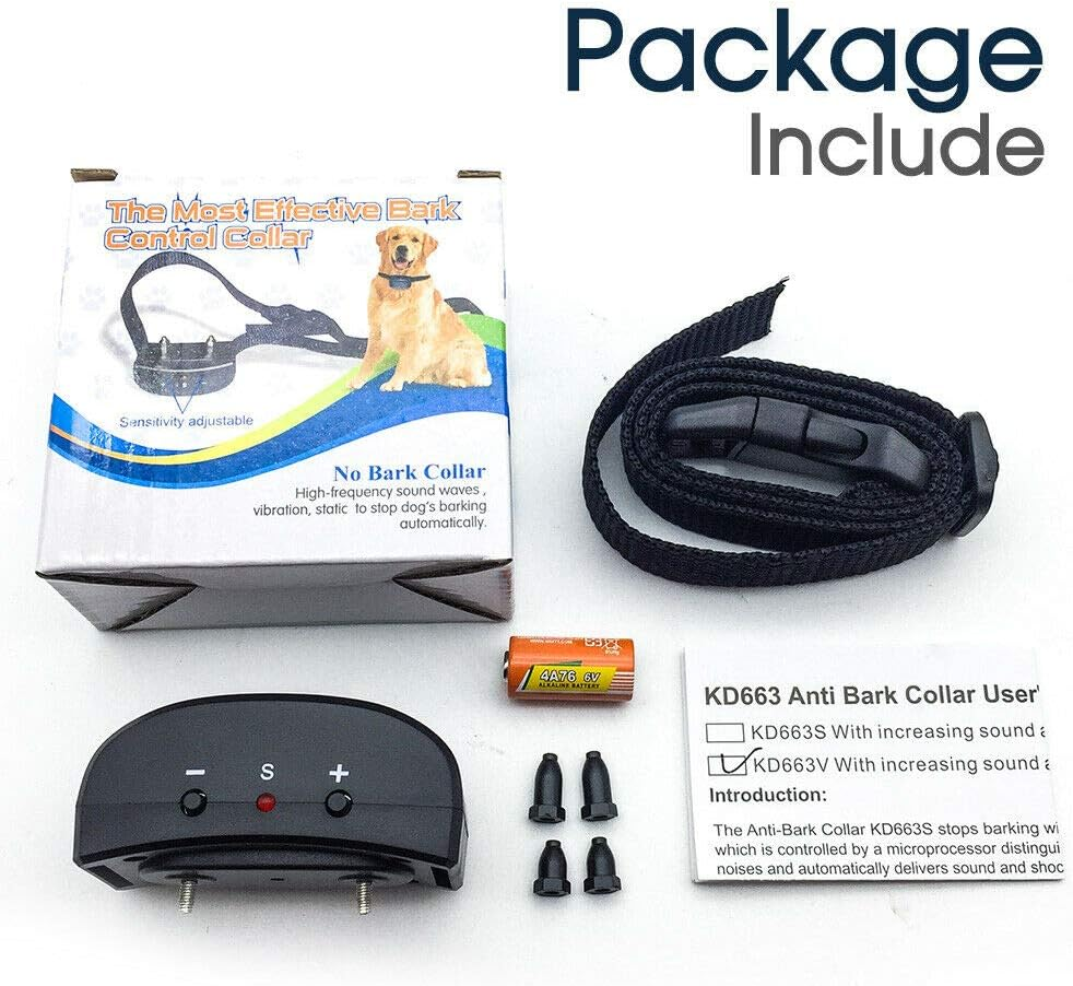 Anti Bark Dog Training Collar Sound & Vibration Stop Barking Automatic Pet Auto image number 1