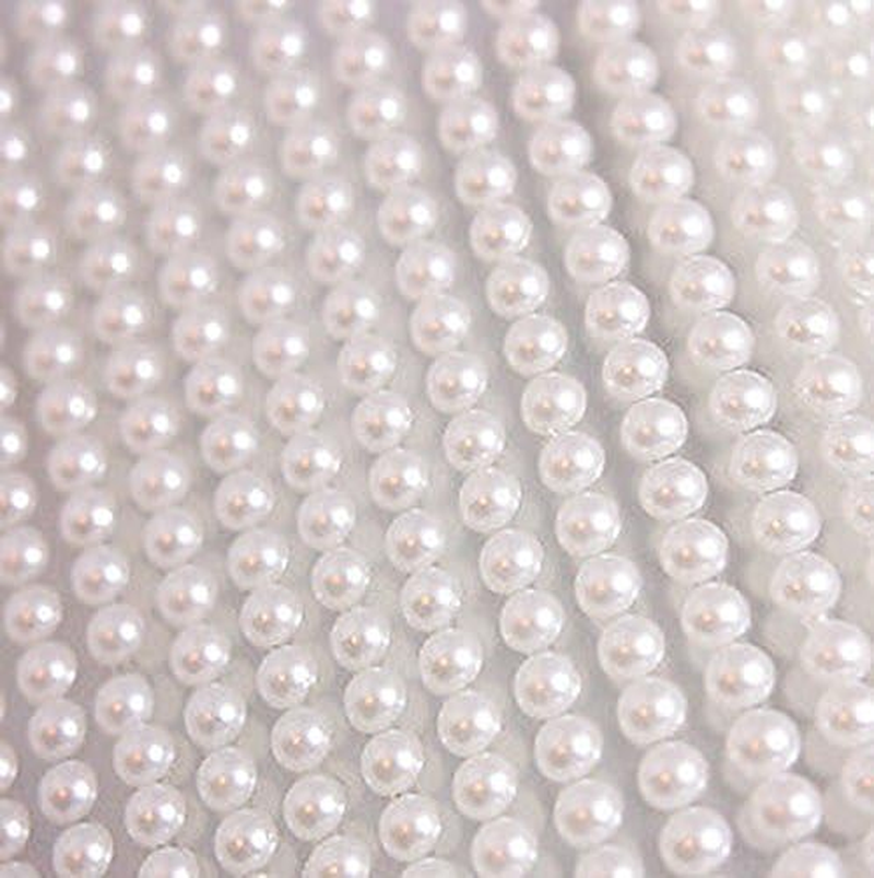 400 Self Adhesive Pearls 6Mm Small round Pearl Stick on Adhesive Beads Embellishment (White) - Burgundy Red image number 6