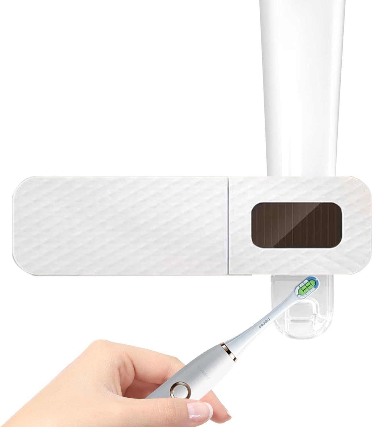 Toothbrush Holder Cleaner: Toothbrush Cleaning Holder, Smart Adhesive Toothbrush Cleaner | Automatic Toothbrush Cleaning Case, Ac image number 1