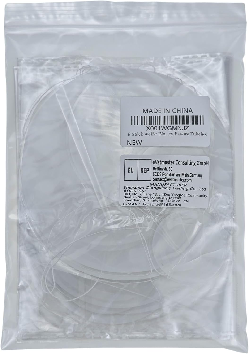 6 Pcs White Bubble Garlands Decorations, PVC Mermaid Birthday Decorations, 3D Bubble Coutout Garland under the Sea Party Decorations for Kid&rsquo;S Birthday Party, Little Mermaid Party Favors Supplies image number 5