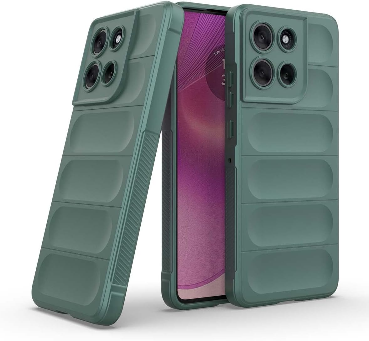 GOKEN Case for Motorola Moto G86 Power, Flexible Soft Silicone Cover with Anti-Slip Grip, Shockproof Protection, and Sleek Pure Colour Design -Dark Blue