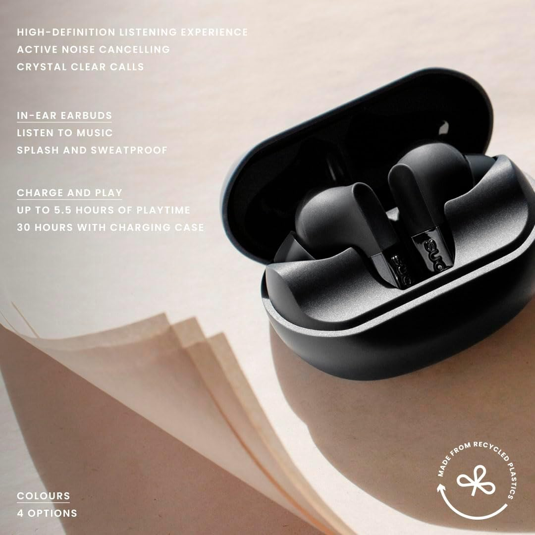 SUDIO N3 Pro (Rose Pink) Wireless Earbuds, In-Ear Type (Bluetooth 5.4 / Microphone Included, Ios Android Compatible, IPX4 Waterproof, ANC Noise Cancelling, Domestic Authentic Product image number 5