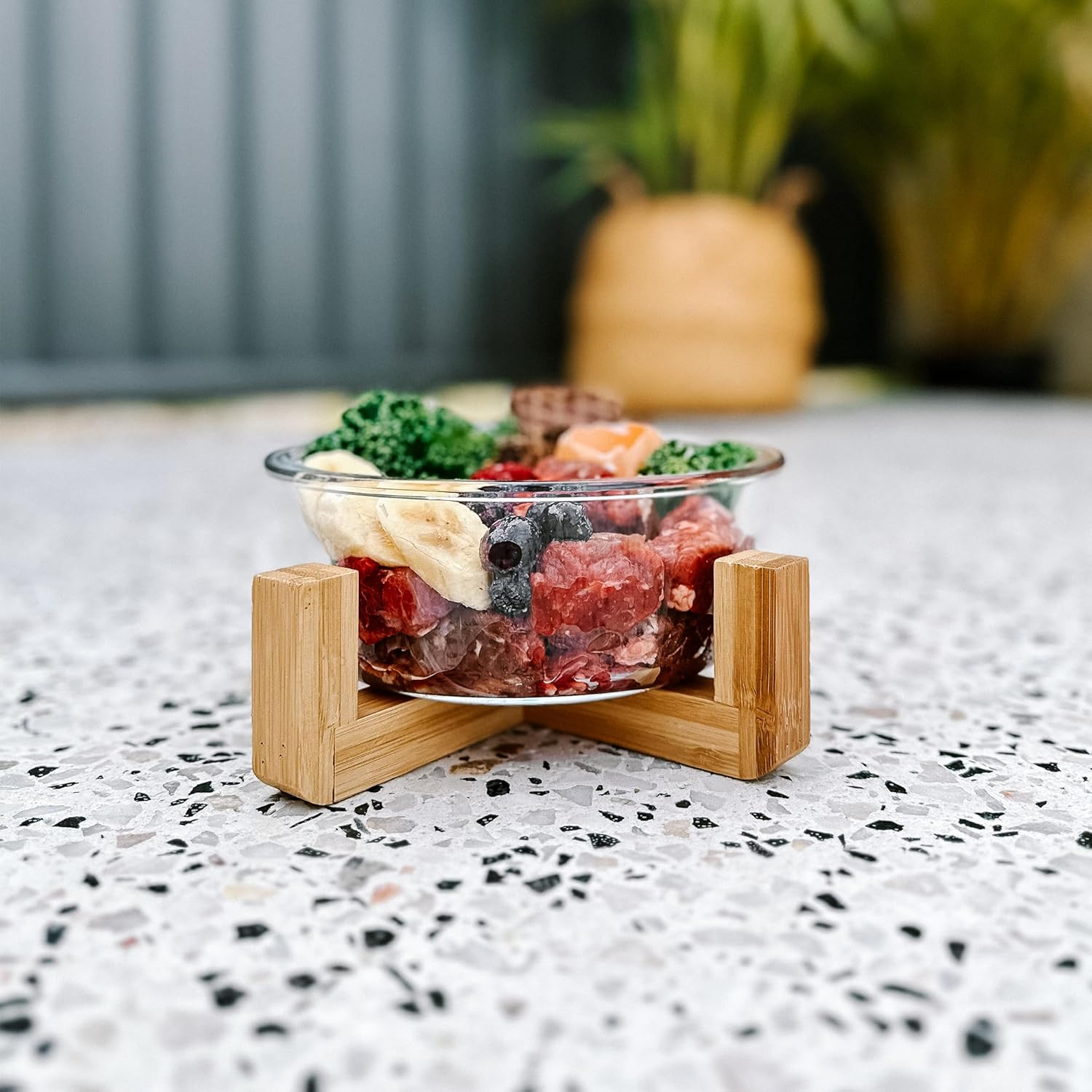 Barkley & Bella Dog Bowl Ecoglass 800Ml, Transparent - Dog Bowl, Environmentally Friendly Materials, Durable, Dishwasher-Safe, Heavyweight Stability, image number 2