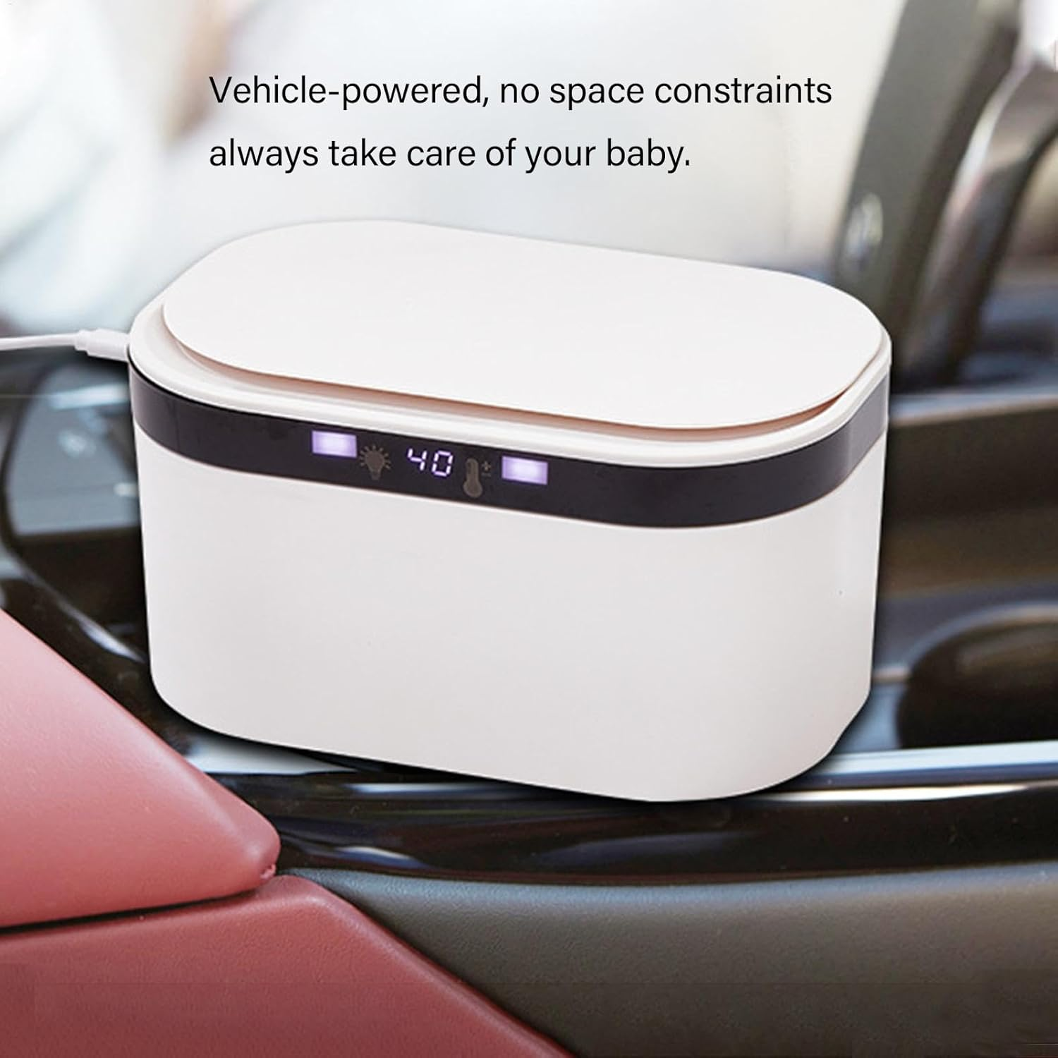 Thermostatic Wet Wipes Warmer, Thermostatic Wet Wipes Warmer for , Safe and Hygienic Wipes Dispenser Heater for Car, Travel, Picnic, C image number 4