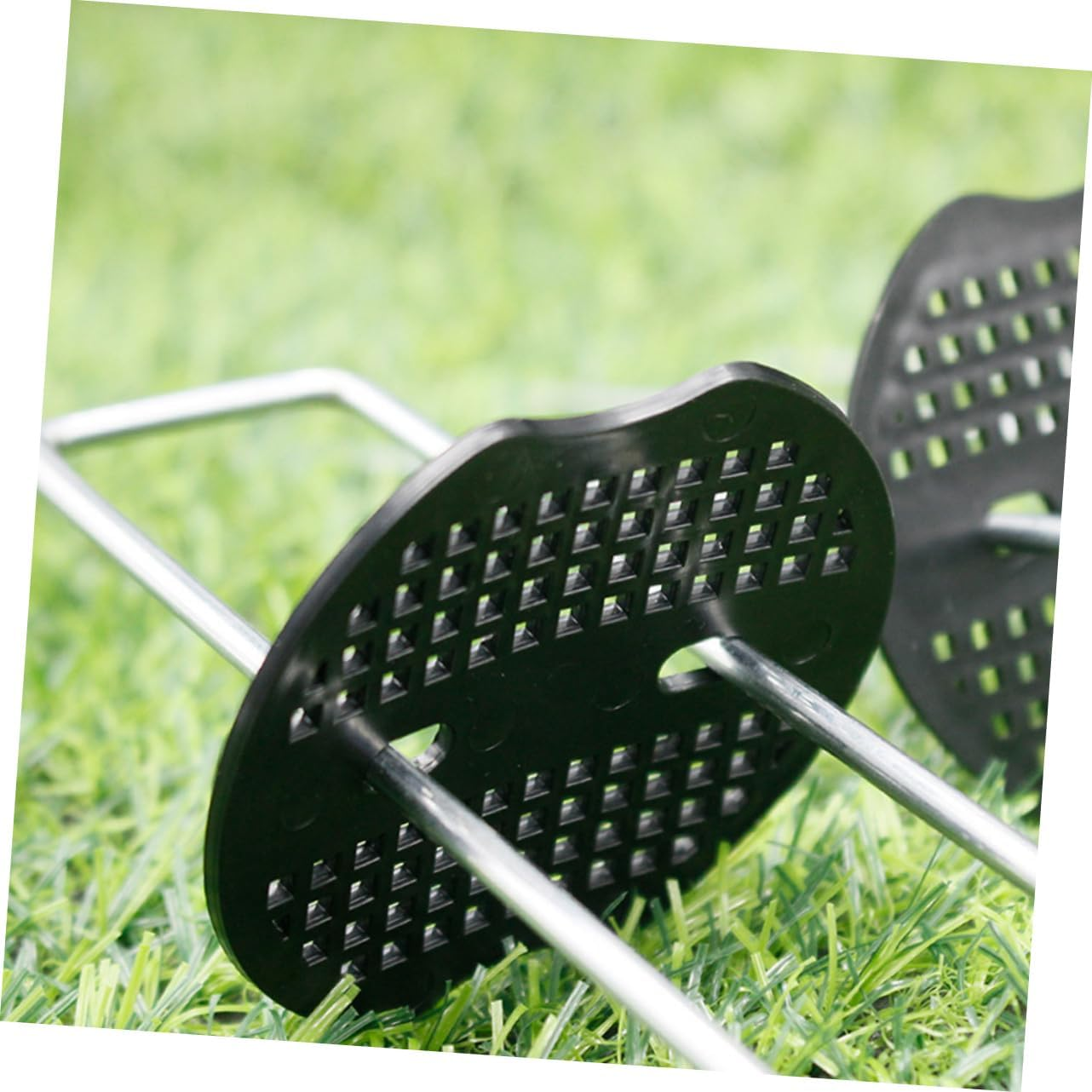 CIMAXIC 100Pcs Mulch Holder Gardening Pad Pad Gasket for Grass and Divider Heavy Duty Ground Anchor for Stakes image number 2